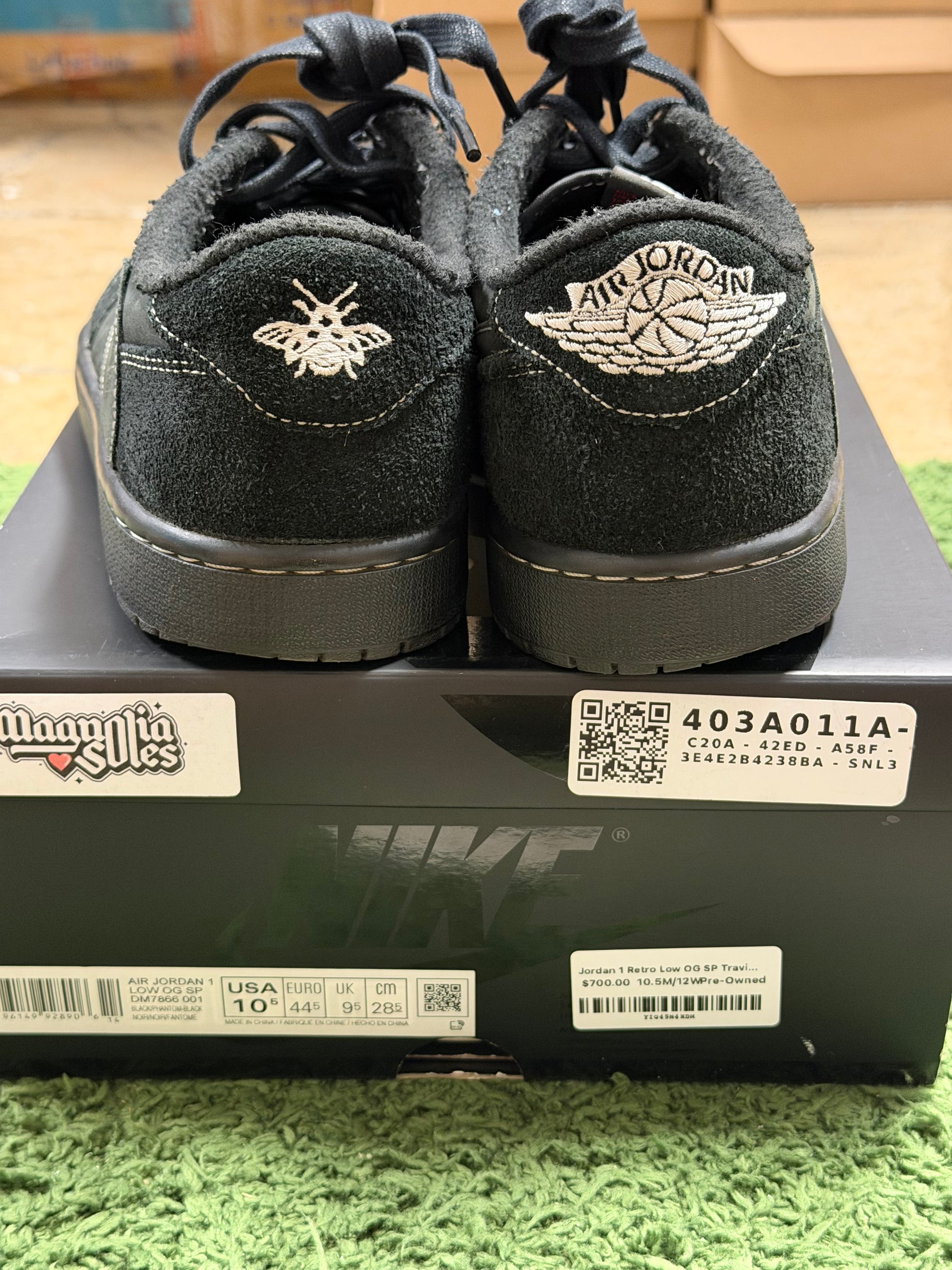 Jordan 1 Retro Low OG SP Travis Scott Black Phantom