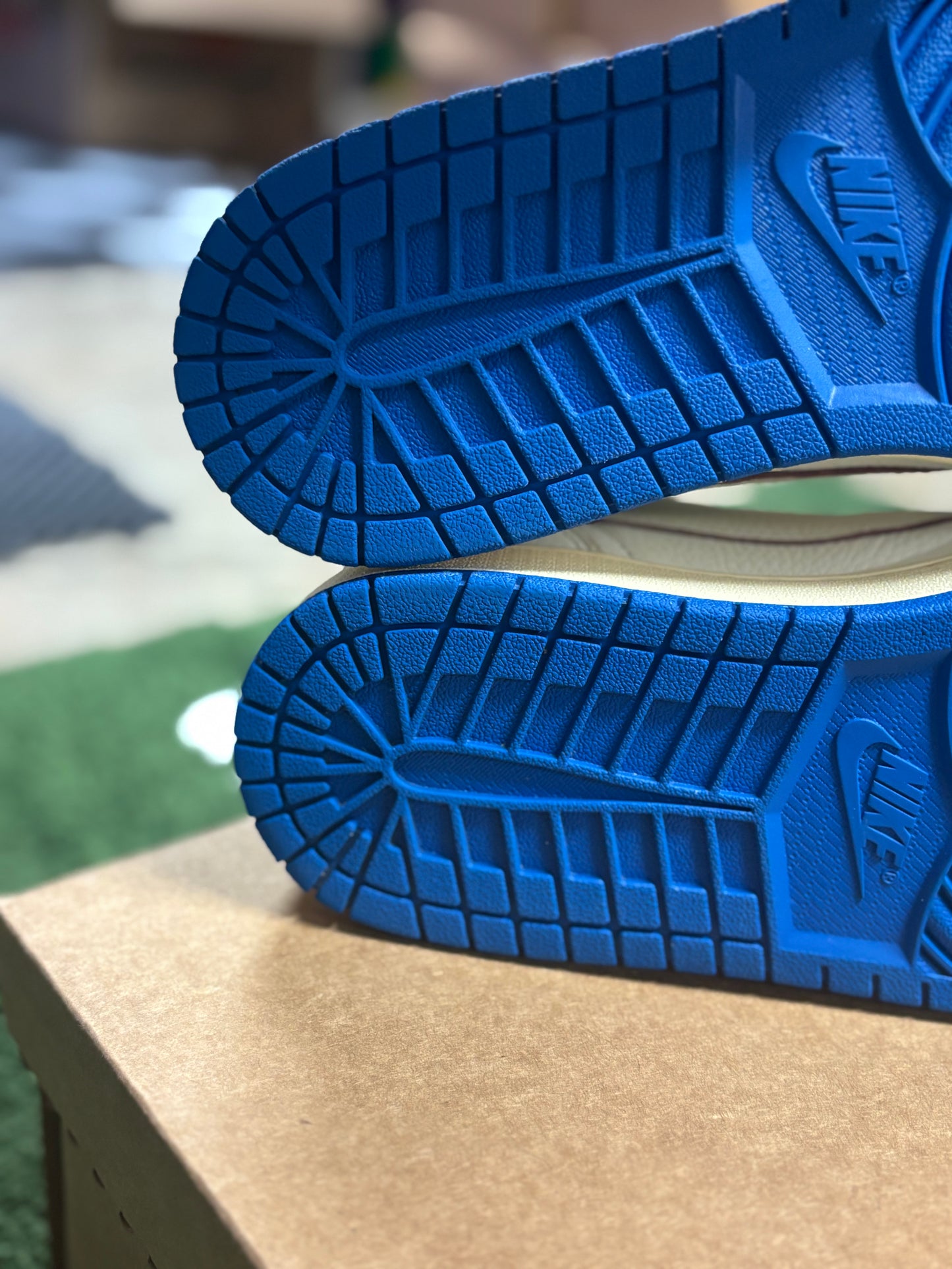 Jordan 1 Retro Low OG SP Fragment x Travis Scott Sail Military Blue (Sample)