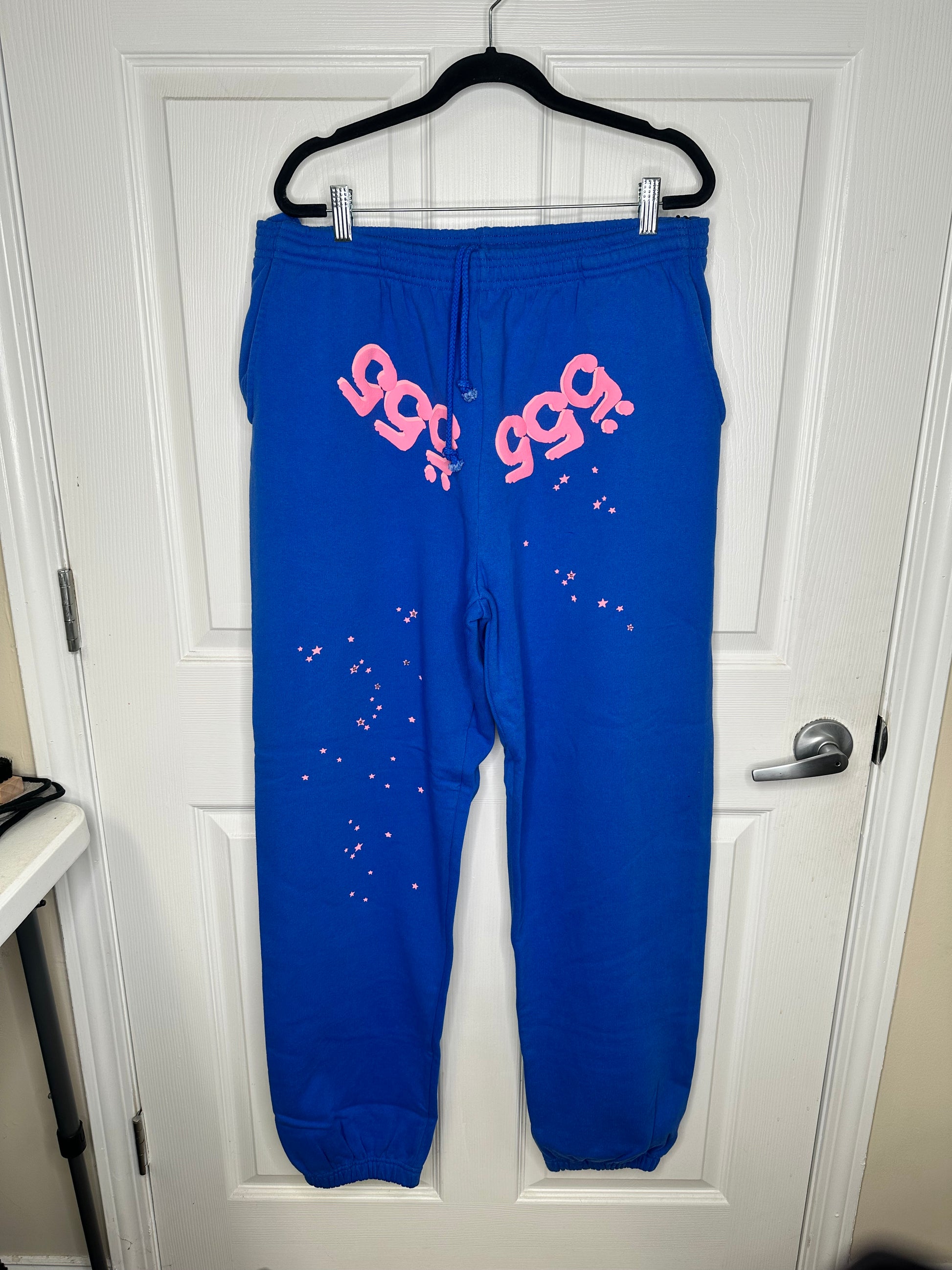 Sp5der Angel Number Sweatpant Blue