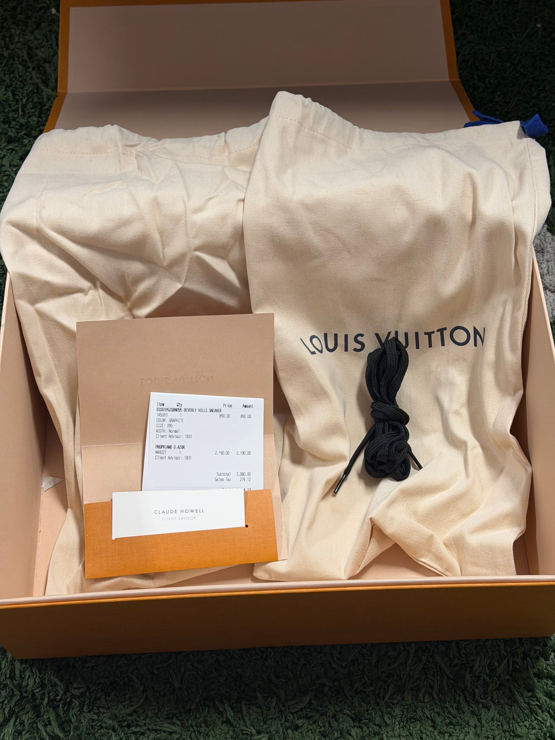 Louis Vuitton Beverly Hills Damier Sneaker Black White