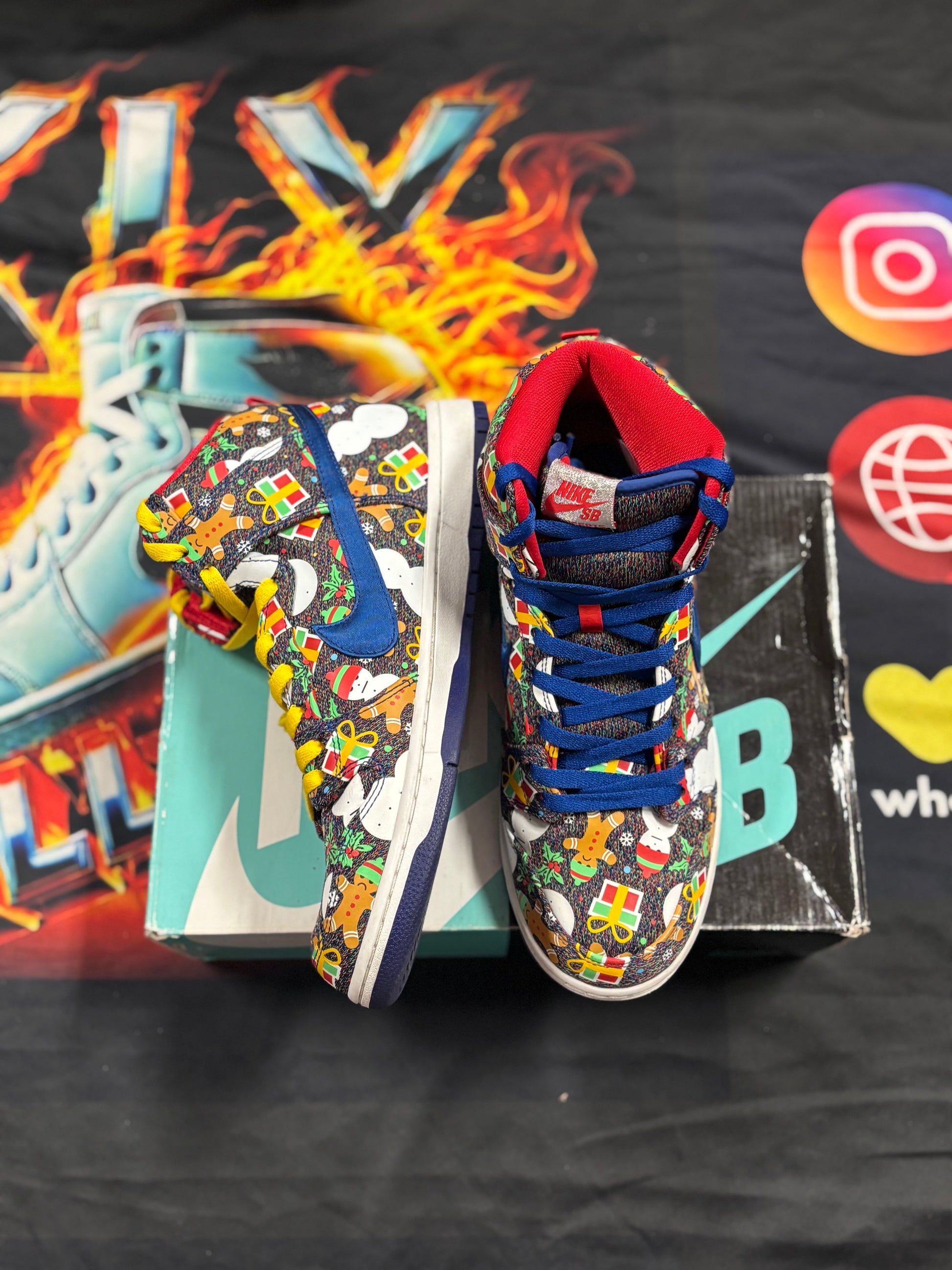 Nike SB Dunk High Concepts Ugly Christmas Sweater (2017)