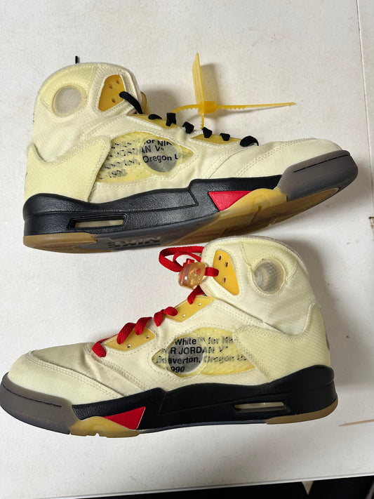 Jordan 5 x Off-White Sail