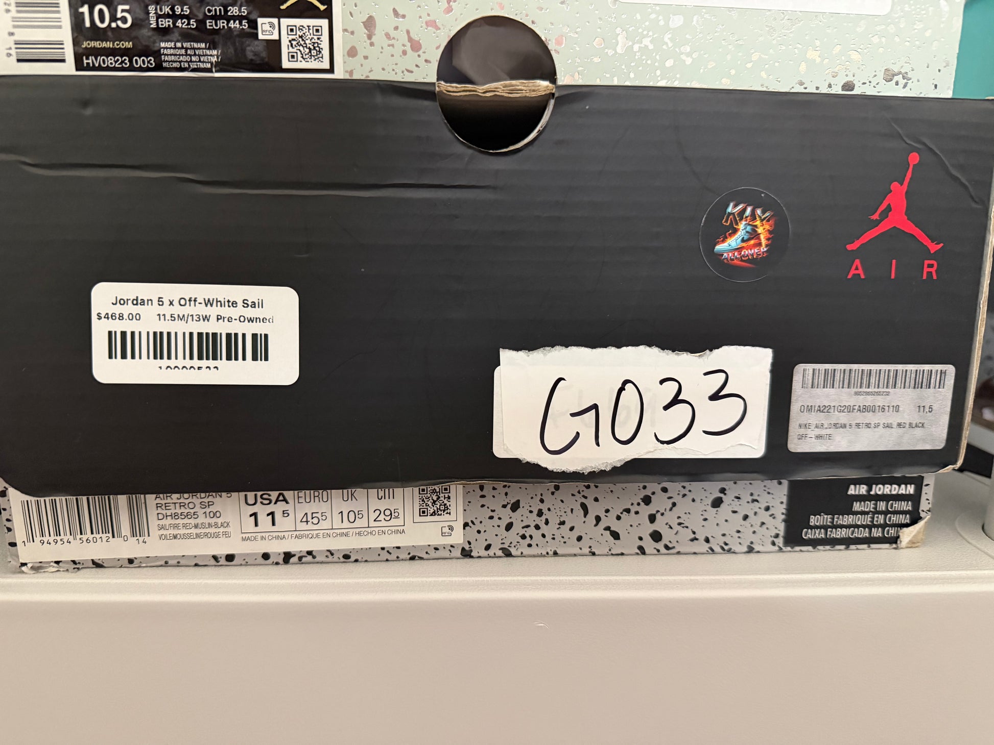 Jordan 5 x Off-White Sail