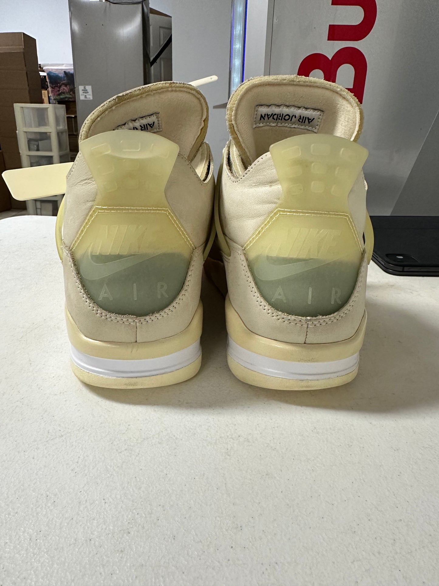 Jordan 4 Off White Sail