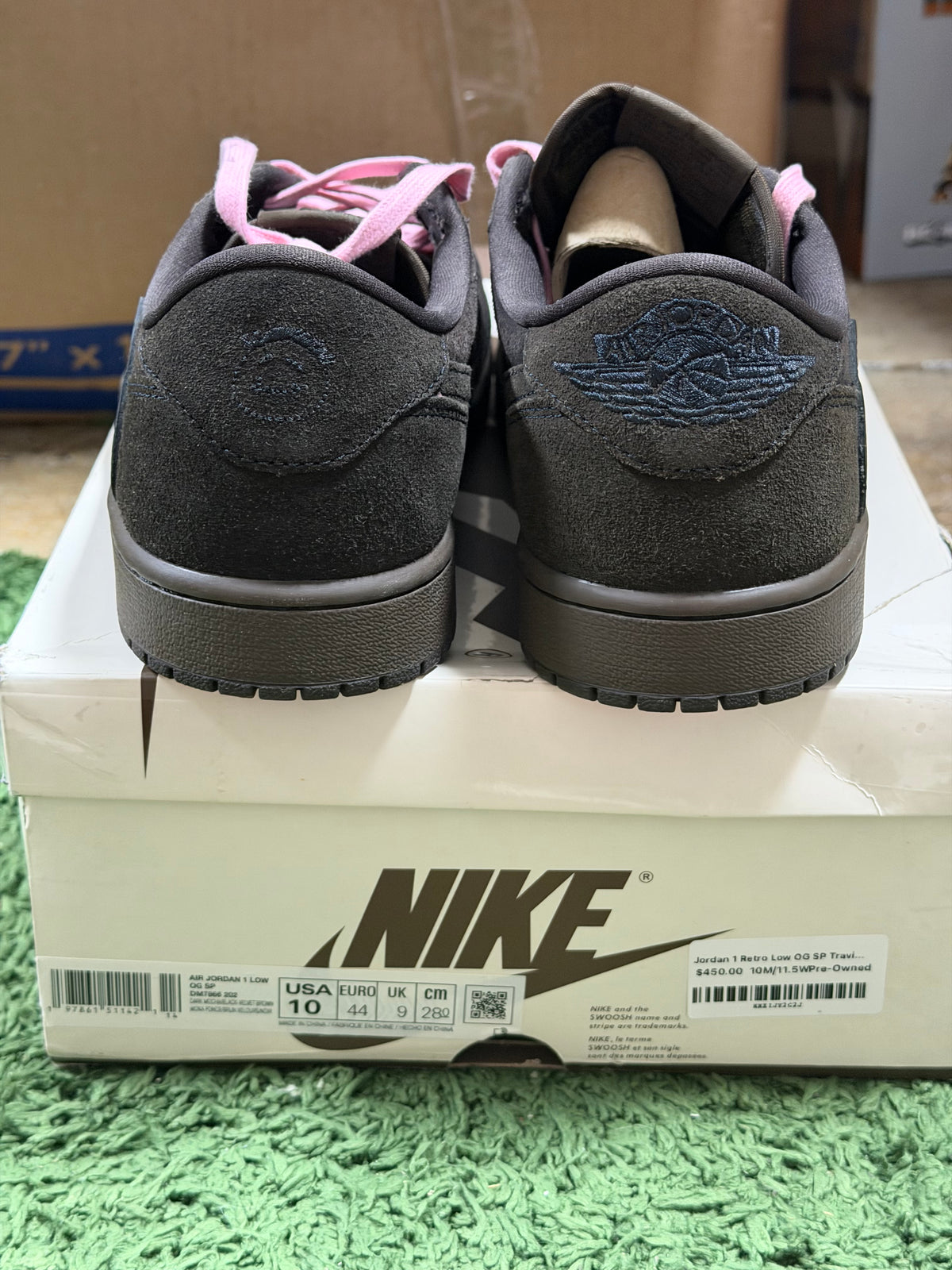 Jordan 1 Retro Low OG SP Travis Scott Velvet Brown