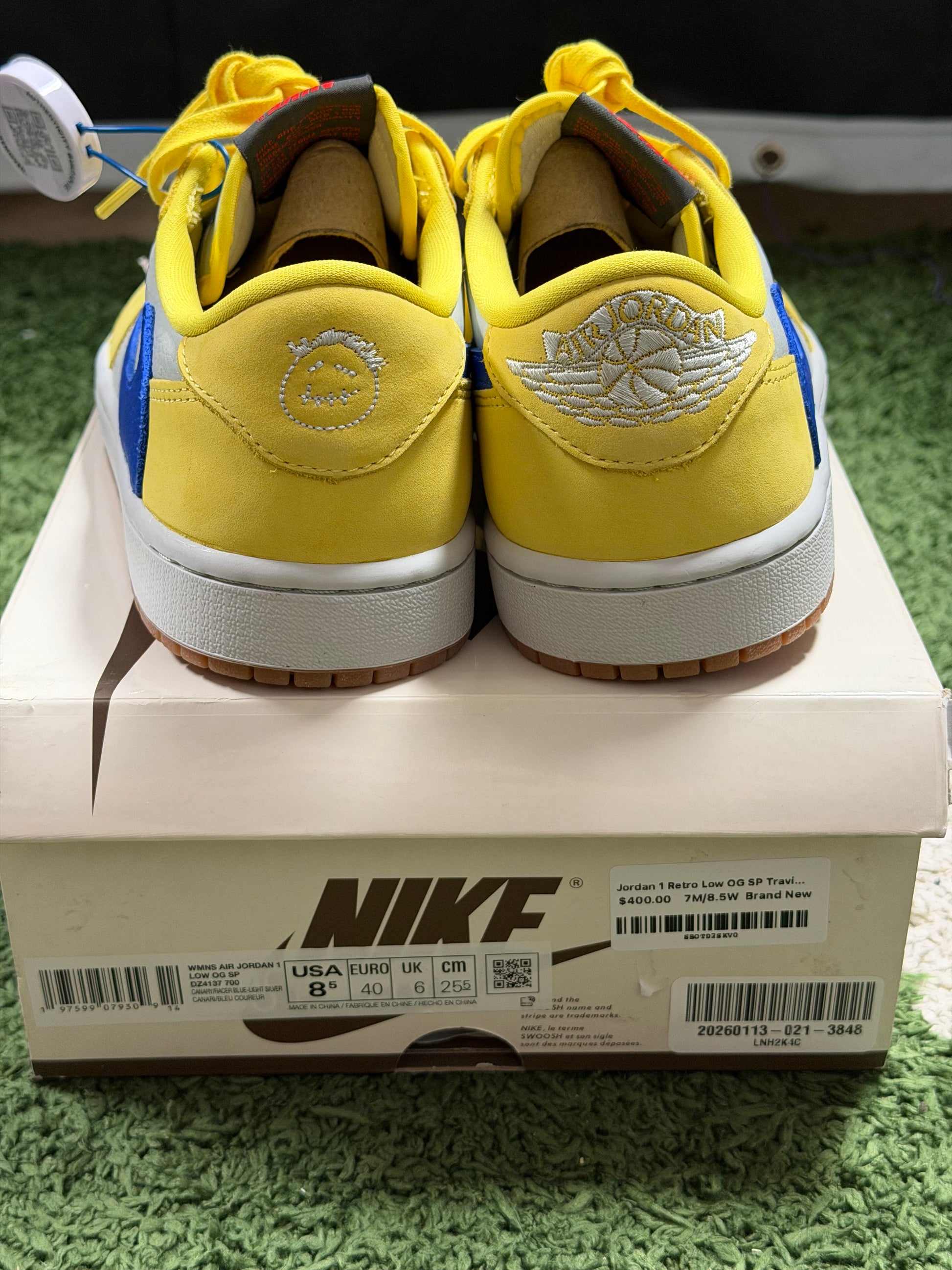 Jordan 1 Retro Low OG SP Travis Scott Canary (Women's)