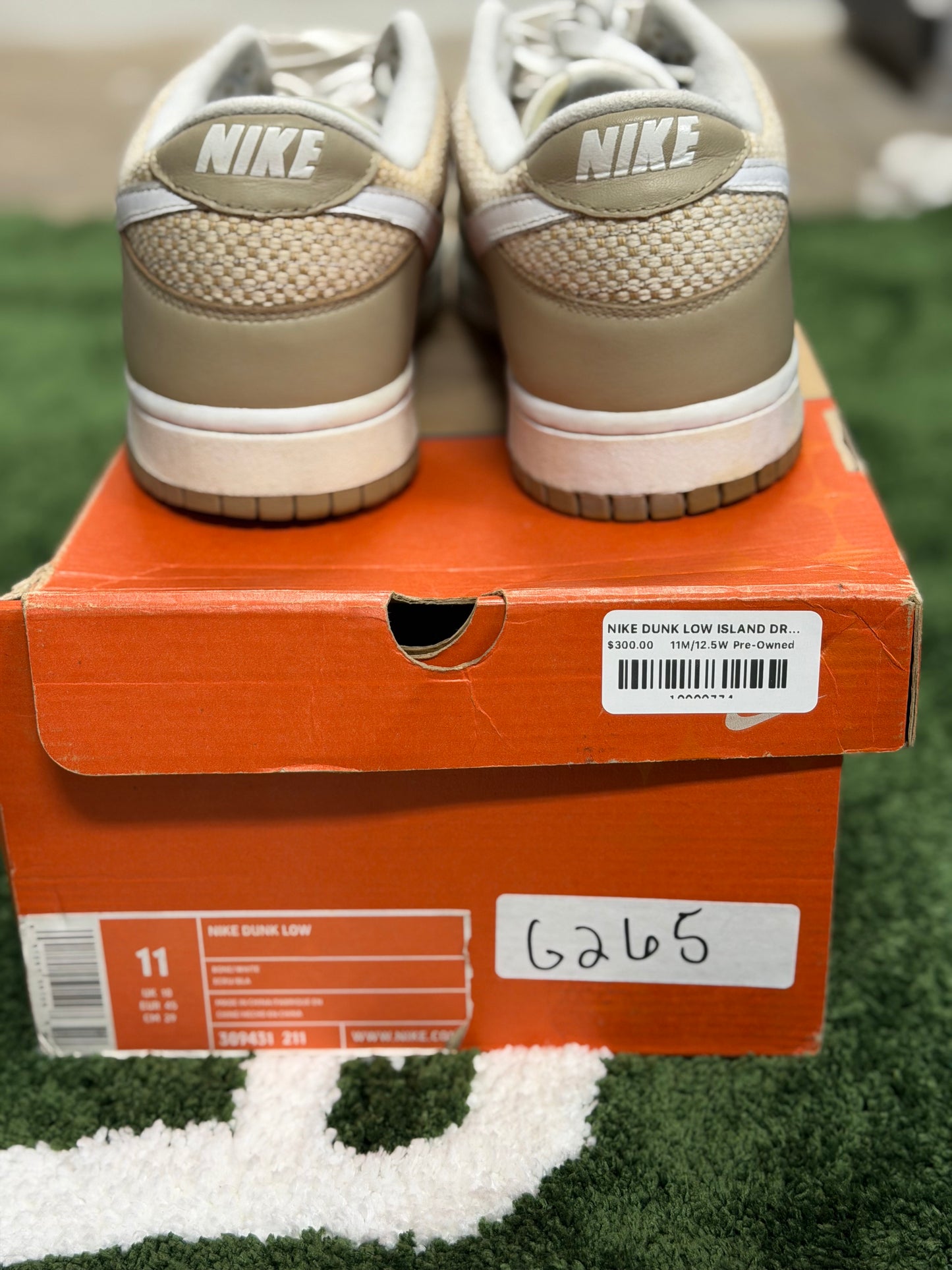 NIKE DUNK LOW ISLAND DRUM PACK LIGHT BONE HEMP