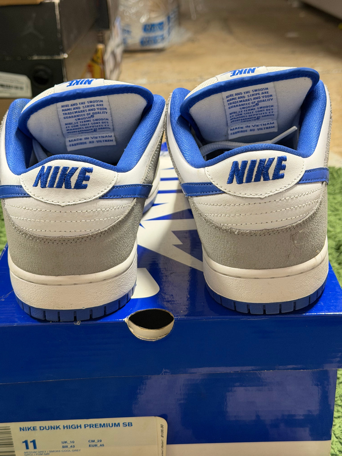 Nike Dunk Low Pro SB Matte Silver Varsity Royal
