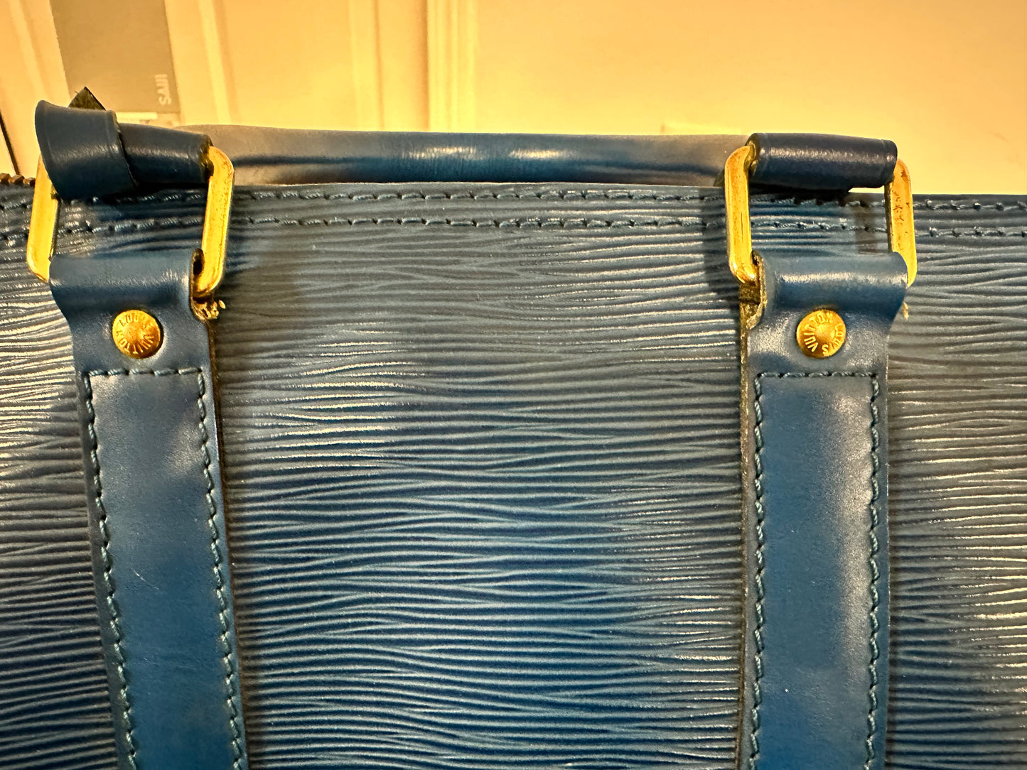 Louis Vuitton Keepall Epi 45 Blue