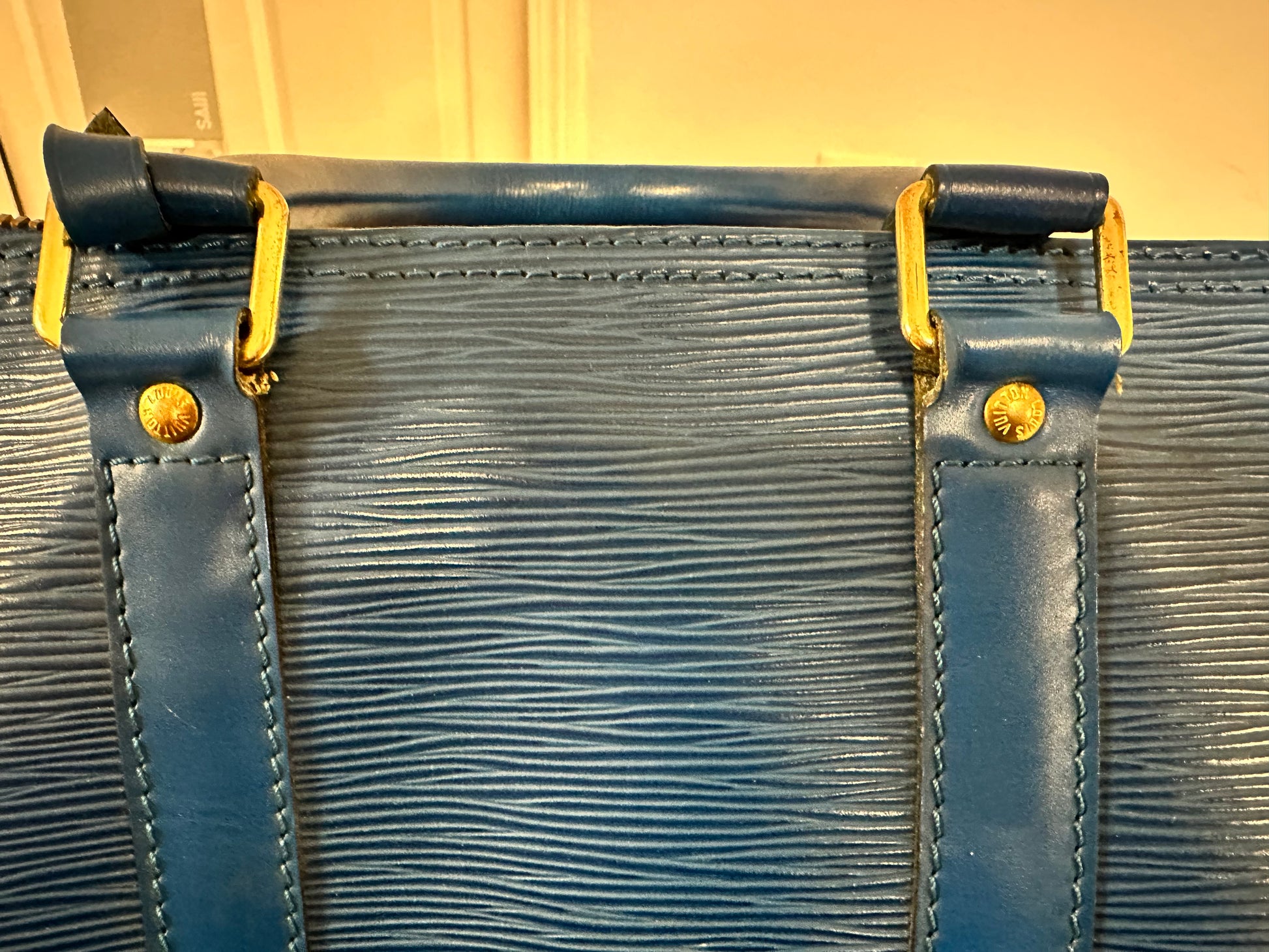 Louis Vuitton Keepall Epi 45 Blue