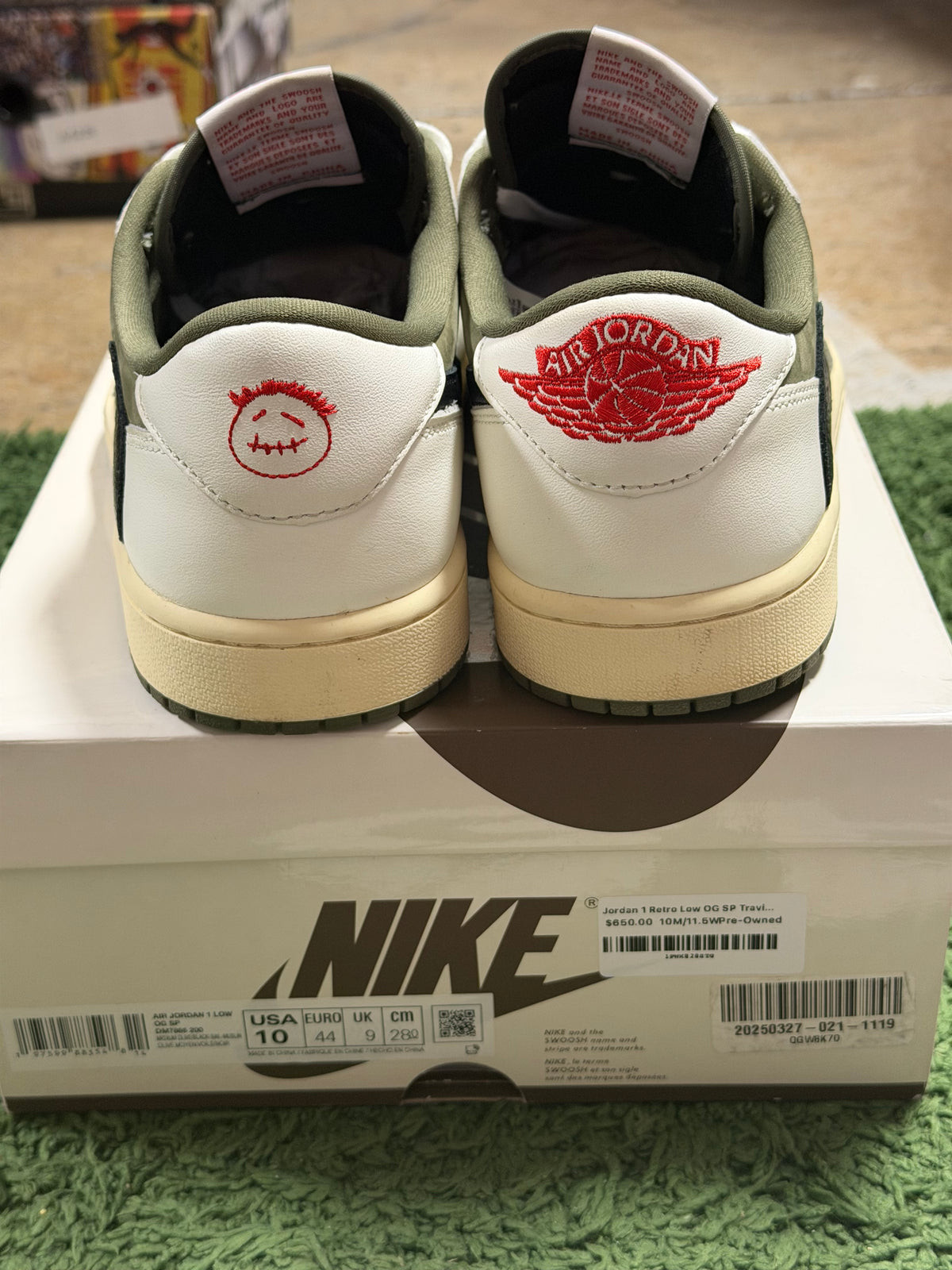 Jordan 1 Retro Low OG SP Travis Scott Medium Olive