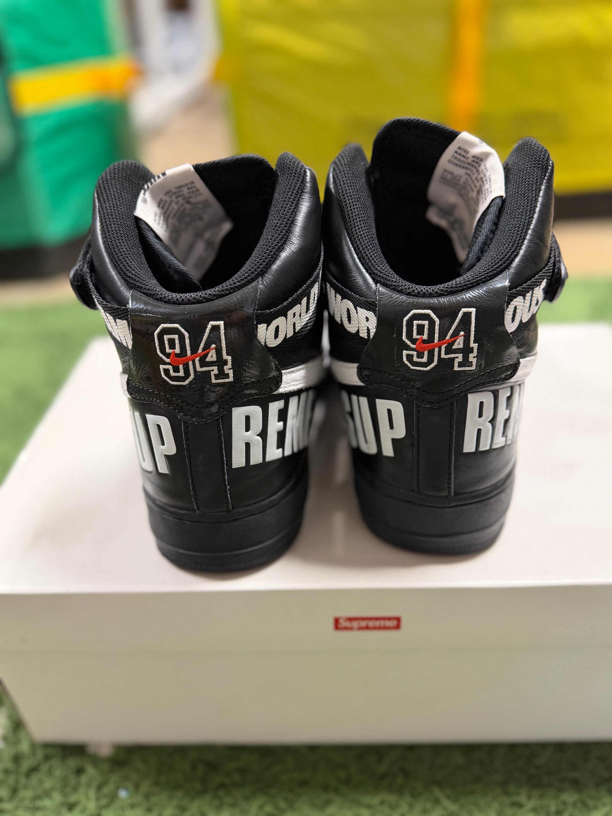 Nike Air Force 1 High Supreme World Famous Black