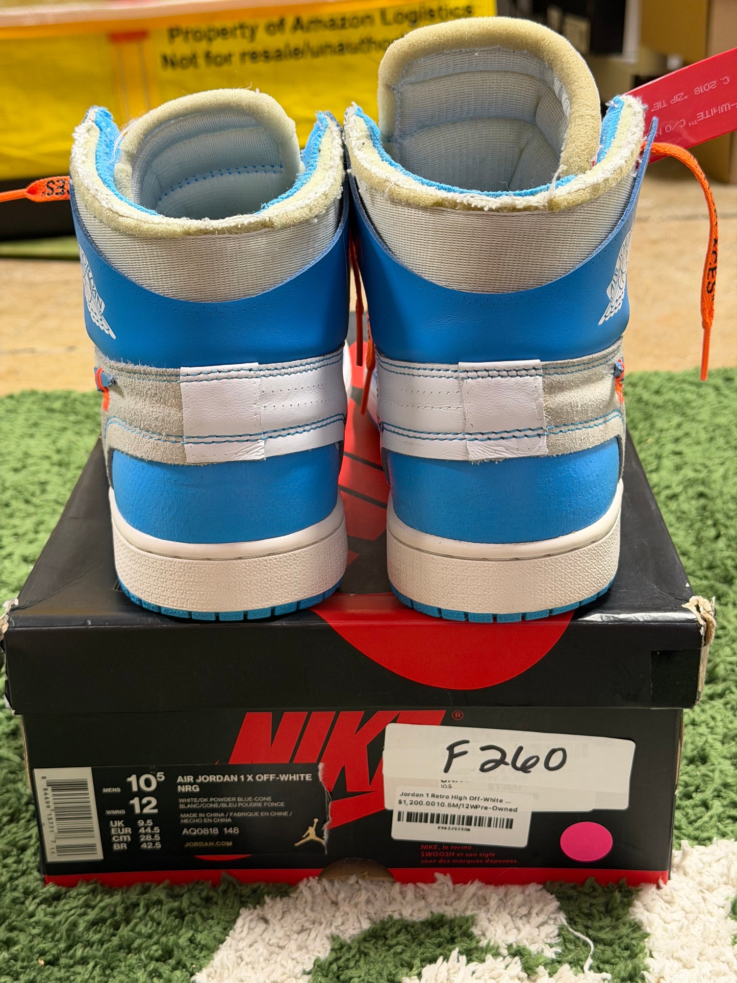 Jordan 1 Retro High Off-White University Blue