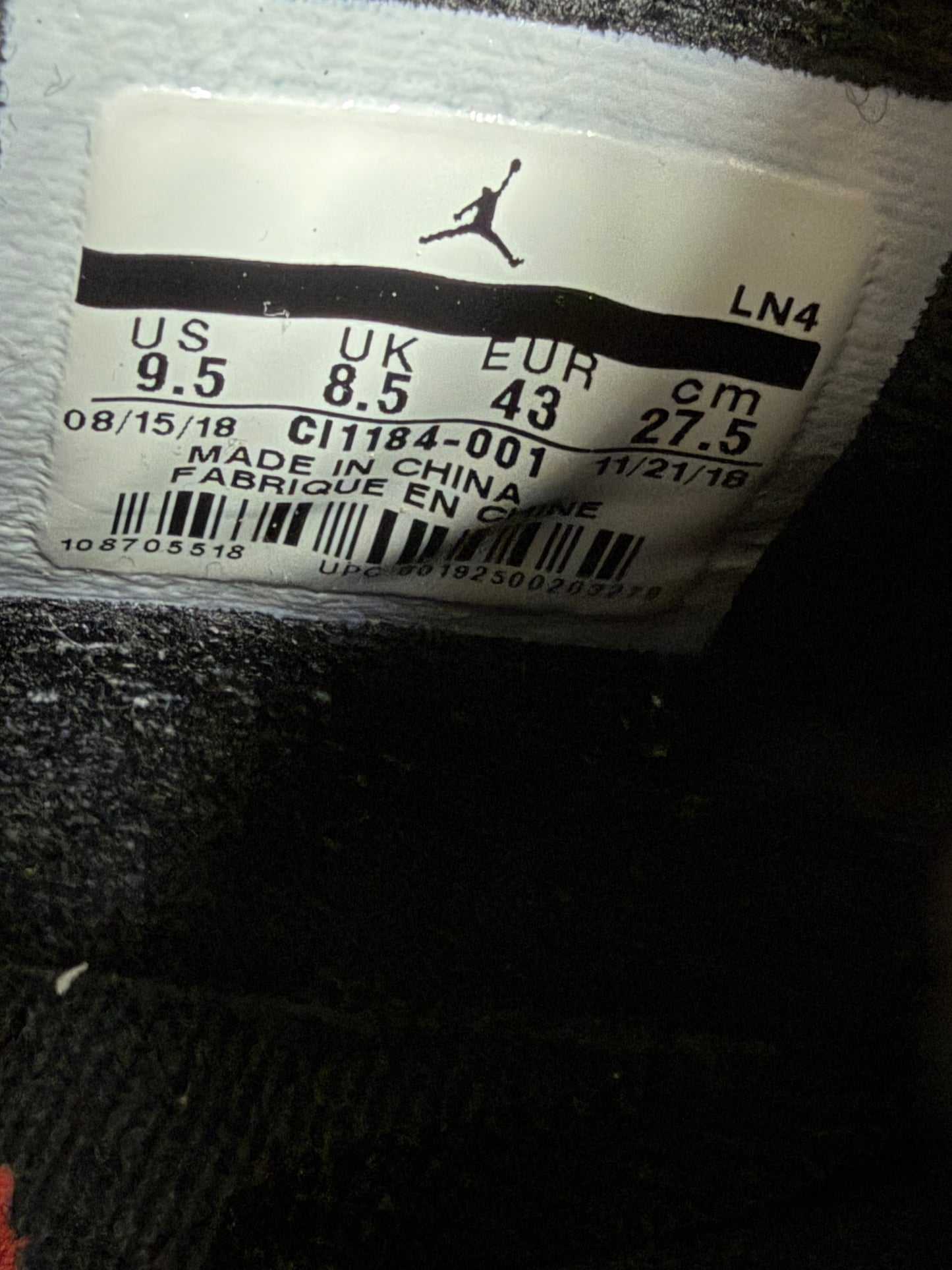 Jordan 4 Retro Laser Black Gum