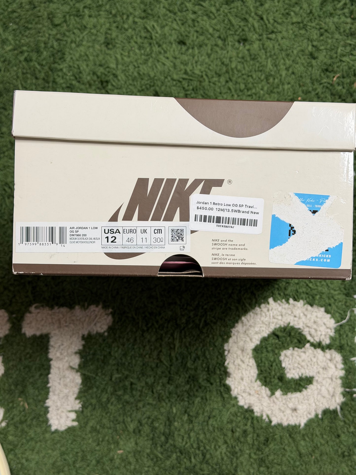 Jordan 1 Retro Low OG SP Travis Scott Medium Olive