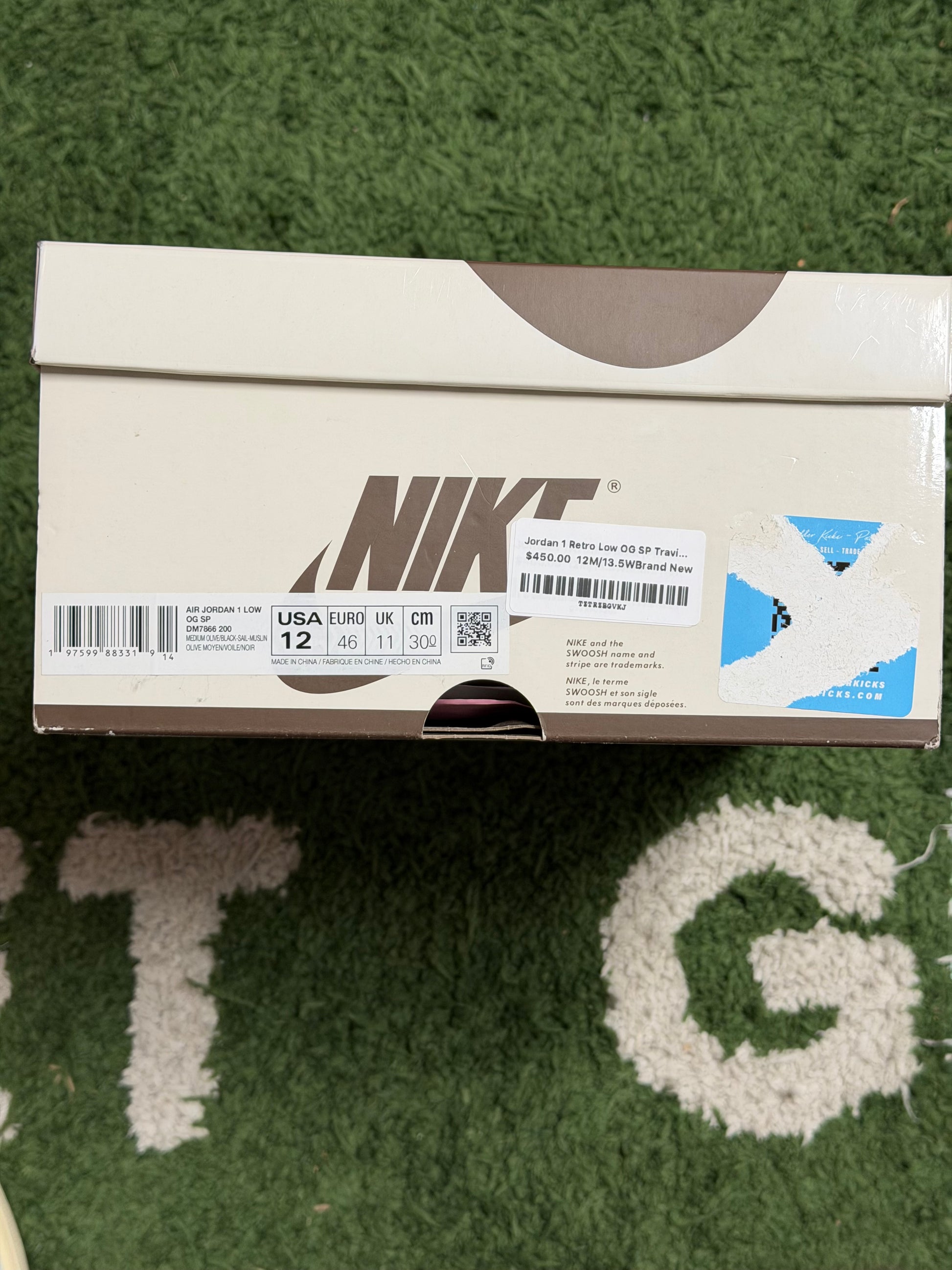 Jordan 1 Retro Low OG SP Travis Scott Medium Olive