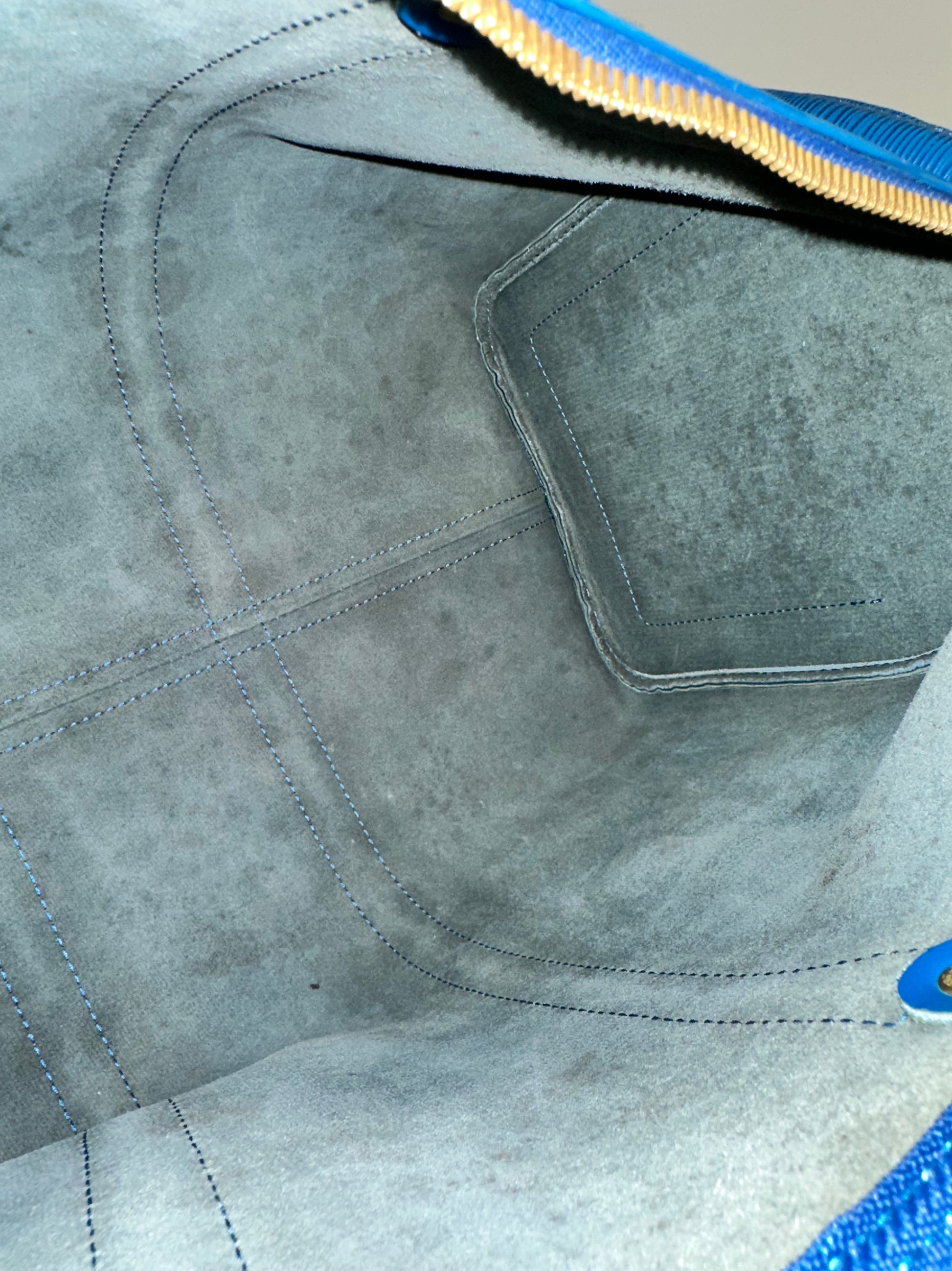 Louis Vuitton Keepall Epi 45 Blue