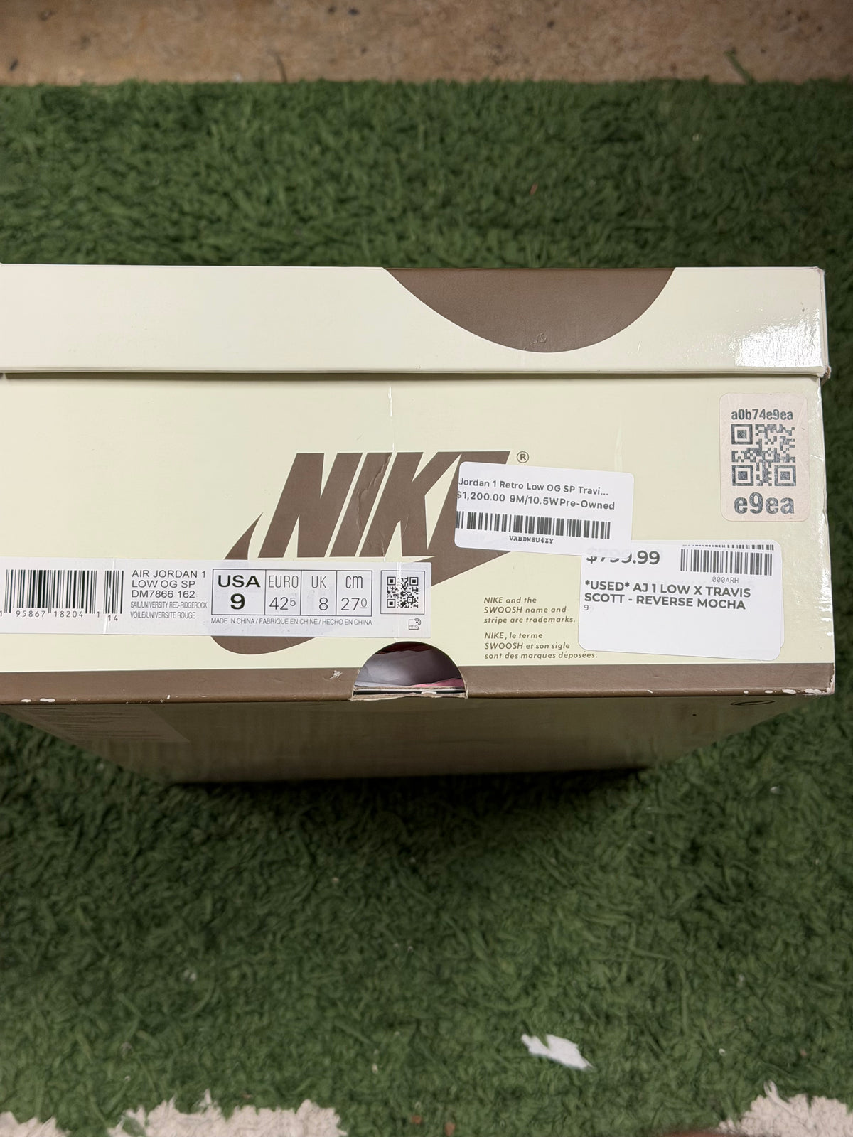 Jordan 1 Retro Low OG SP Travis Scott Reverse Mocha