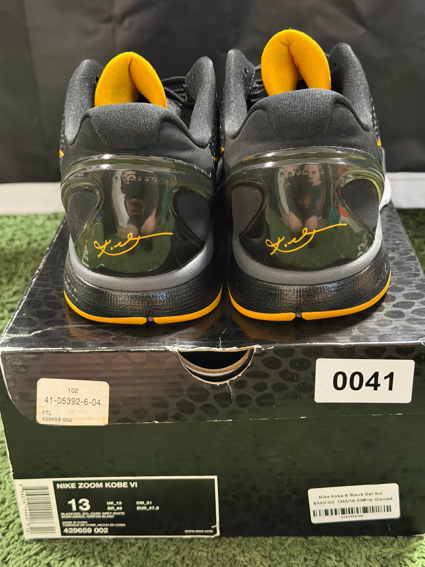Nike Kobe 6 Black Del Sol