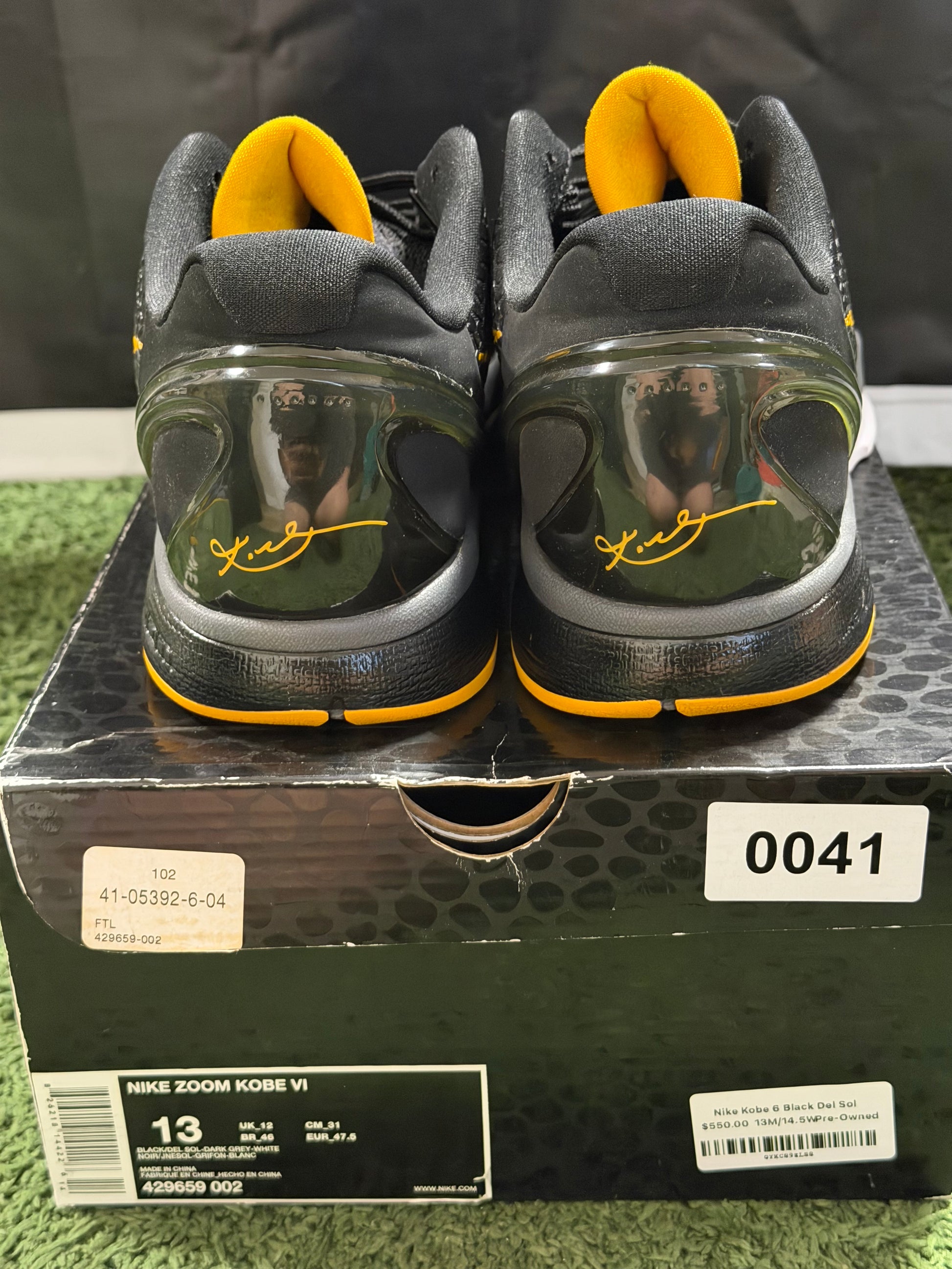 Nike Kobe 6 Black Del Sol
