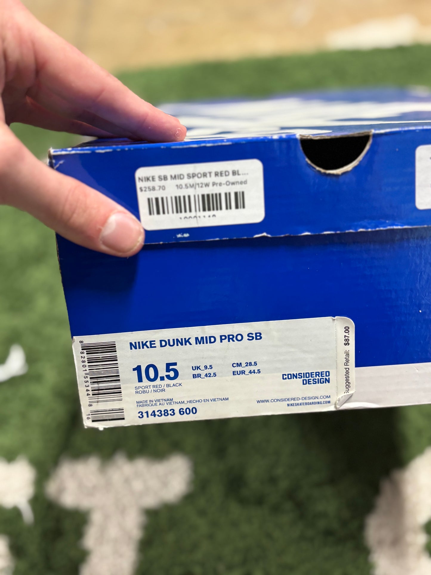 NIKE SB MID SPORT RED BLACK