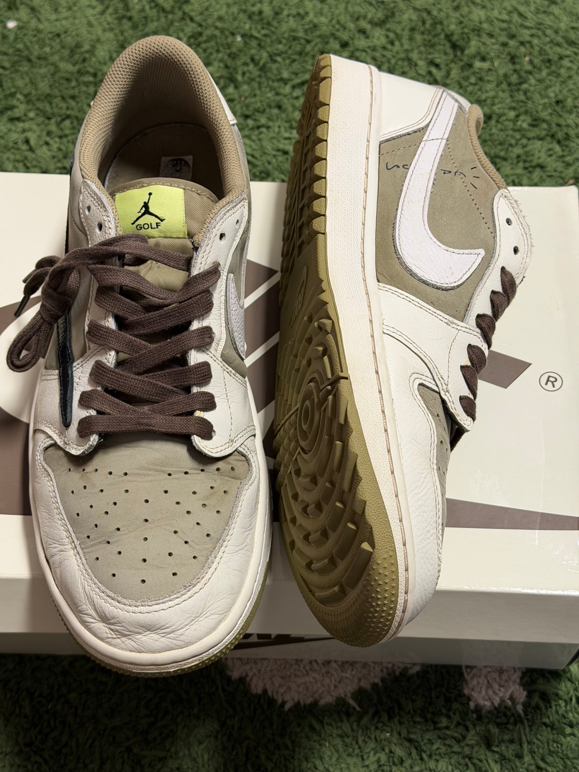Jordan 1 Retro Low Golf Travis Scott Neutral Olive