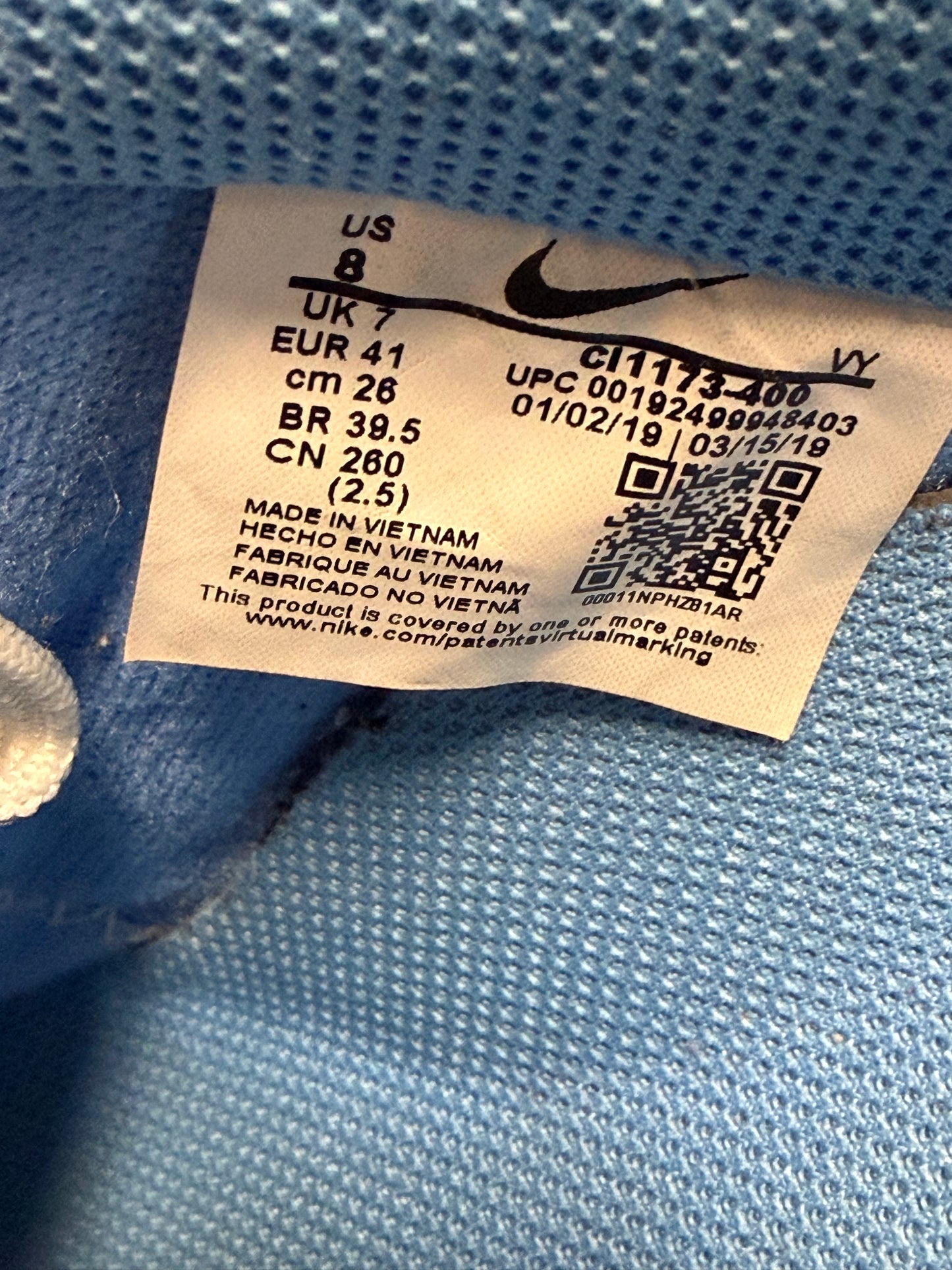 Nike Air Force 1 Low Off-White MCA University Blue