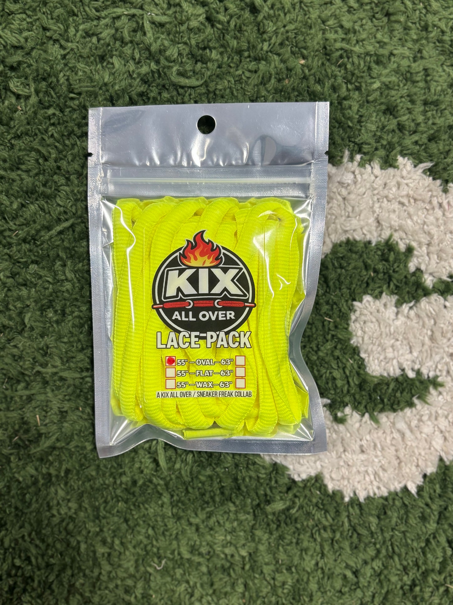 KIX ALL OVER SINGLE LACE PACK (NEON YELLOW)