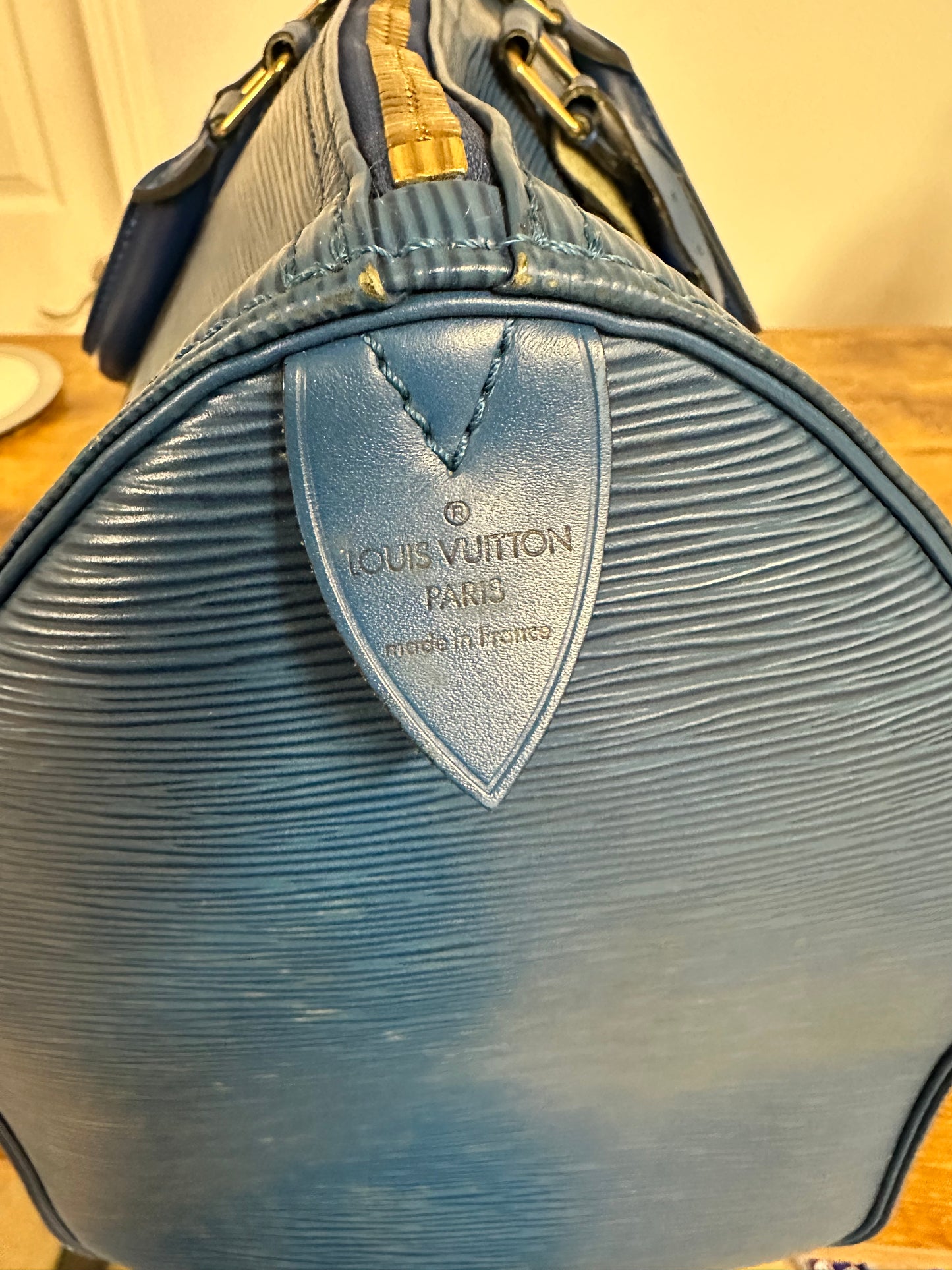 Louis Vuitton Keepall Epi 45 Blue