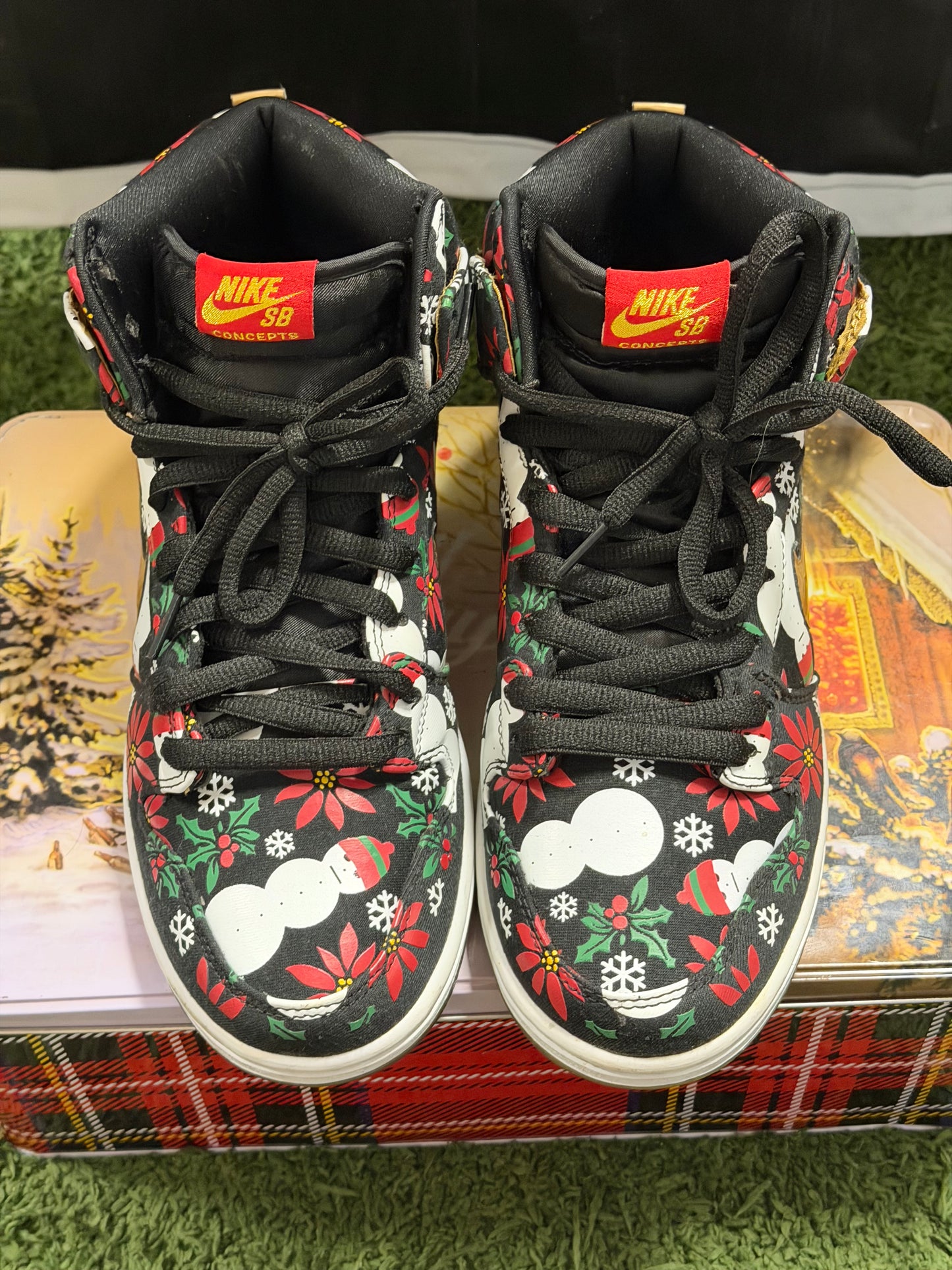 Nike SB Dunk High Concepts Ugly Christmas Sweater Black