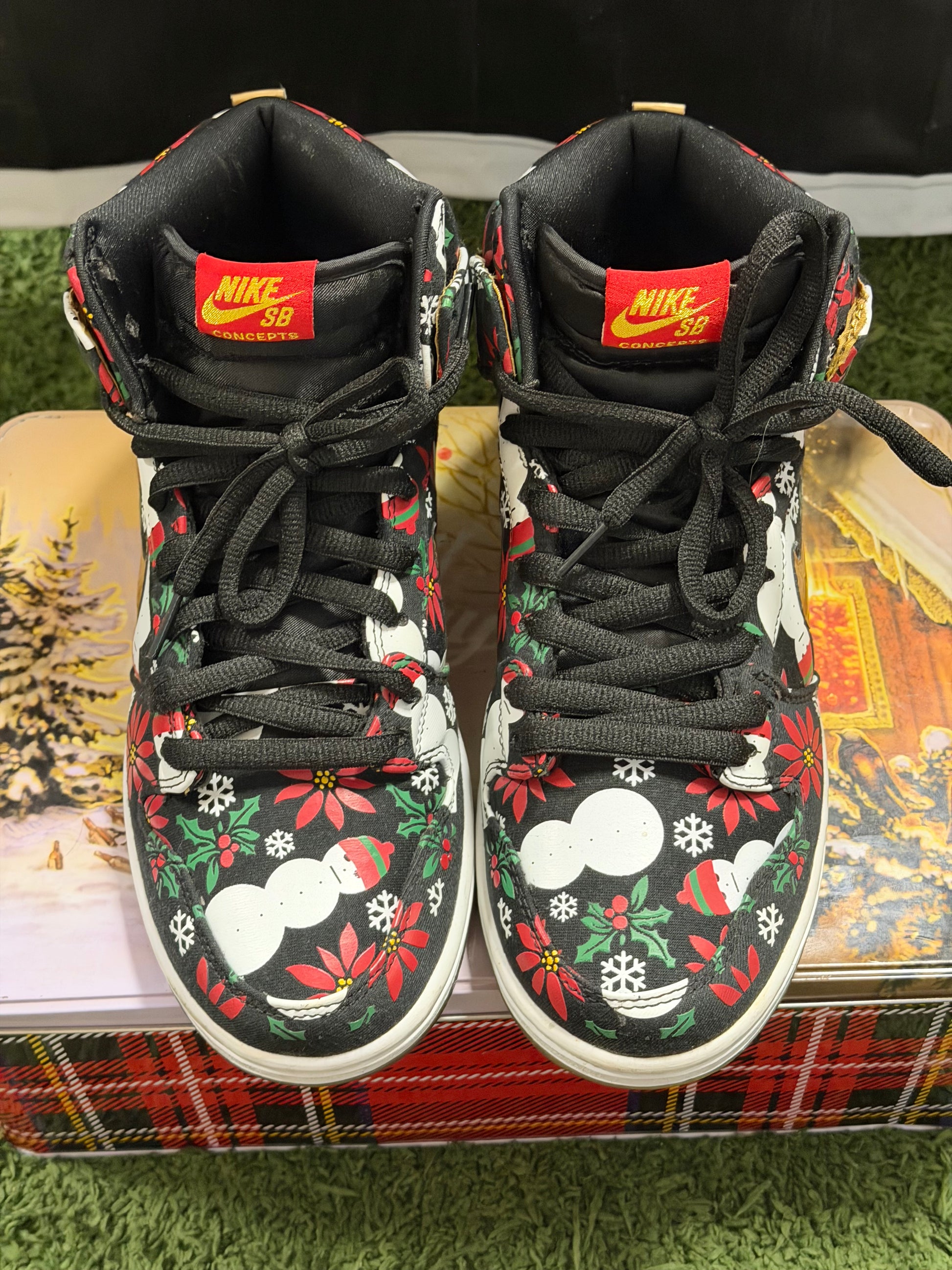 Nike SB Dunk High Concepts Ugly Christmas Sweater Black