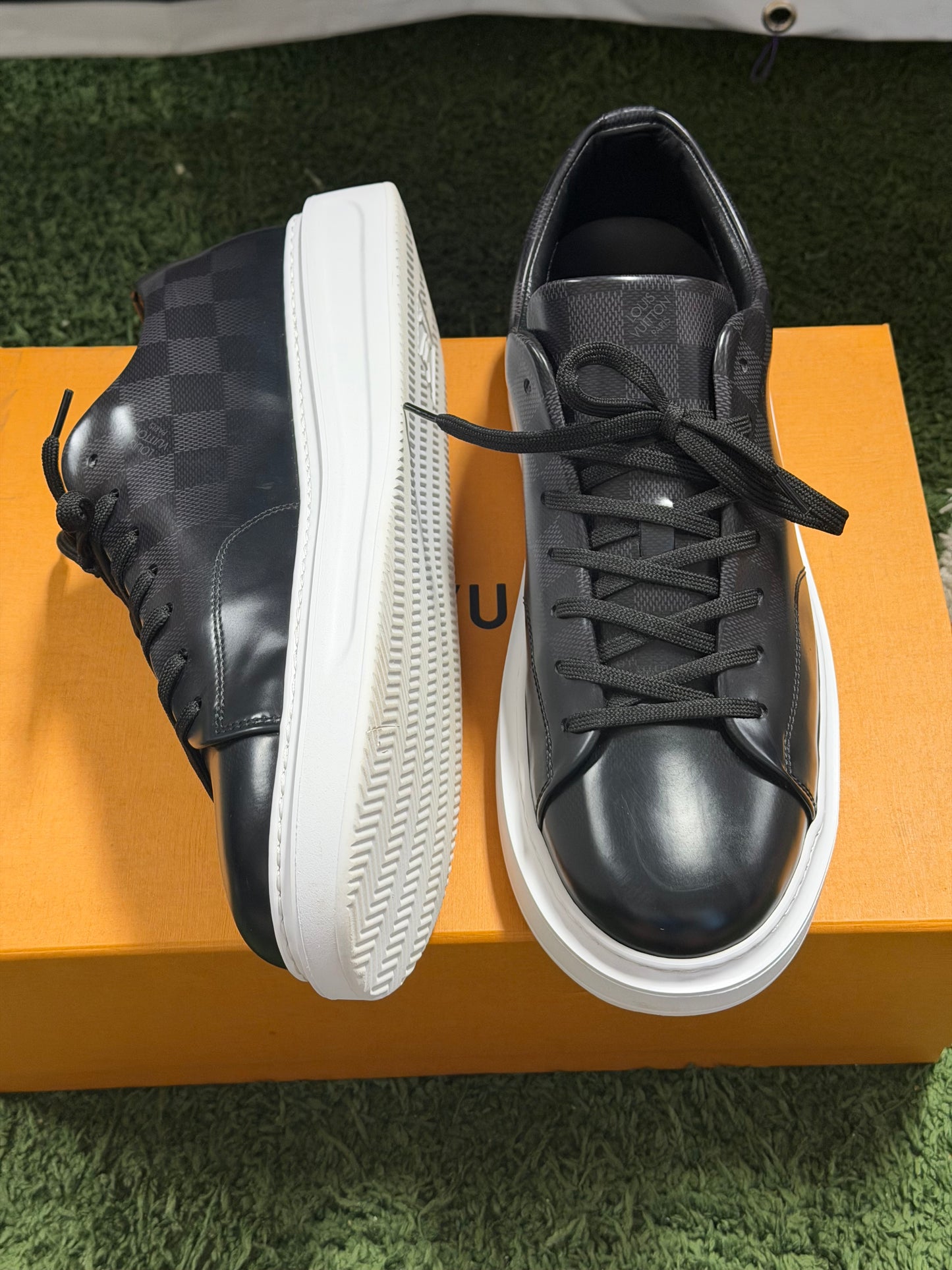 Louis Vuitton Beverly Hills Damier Sneaker Black White