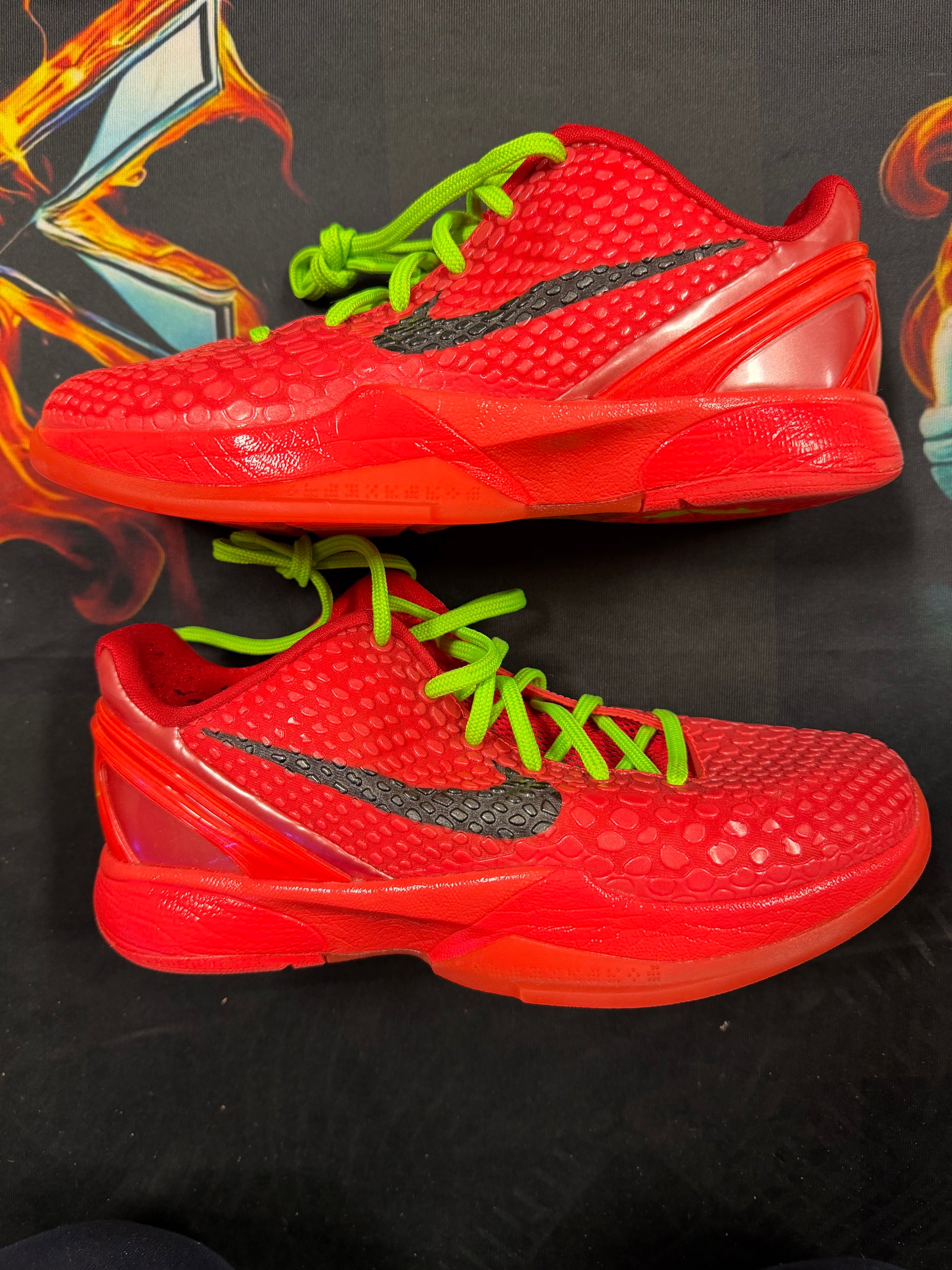 NIKE KOBE 6 PROTRO REVERSE GRINCH (GS)