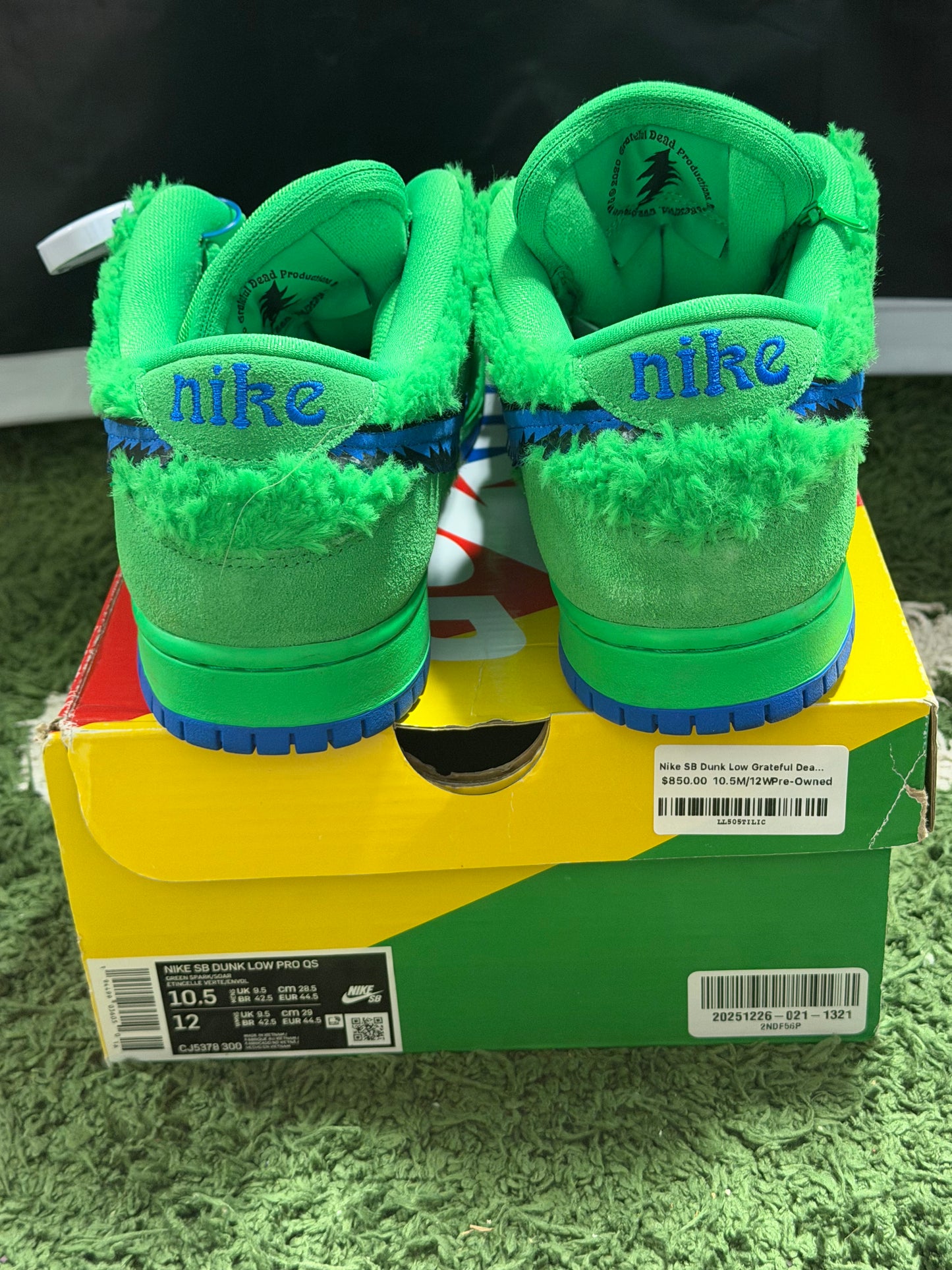 Nike SB Dunk Low Grateful Dead Bears Green