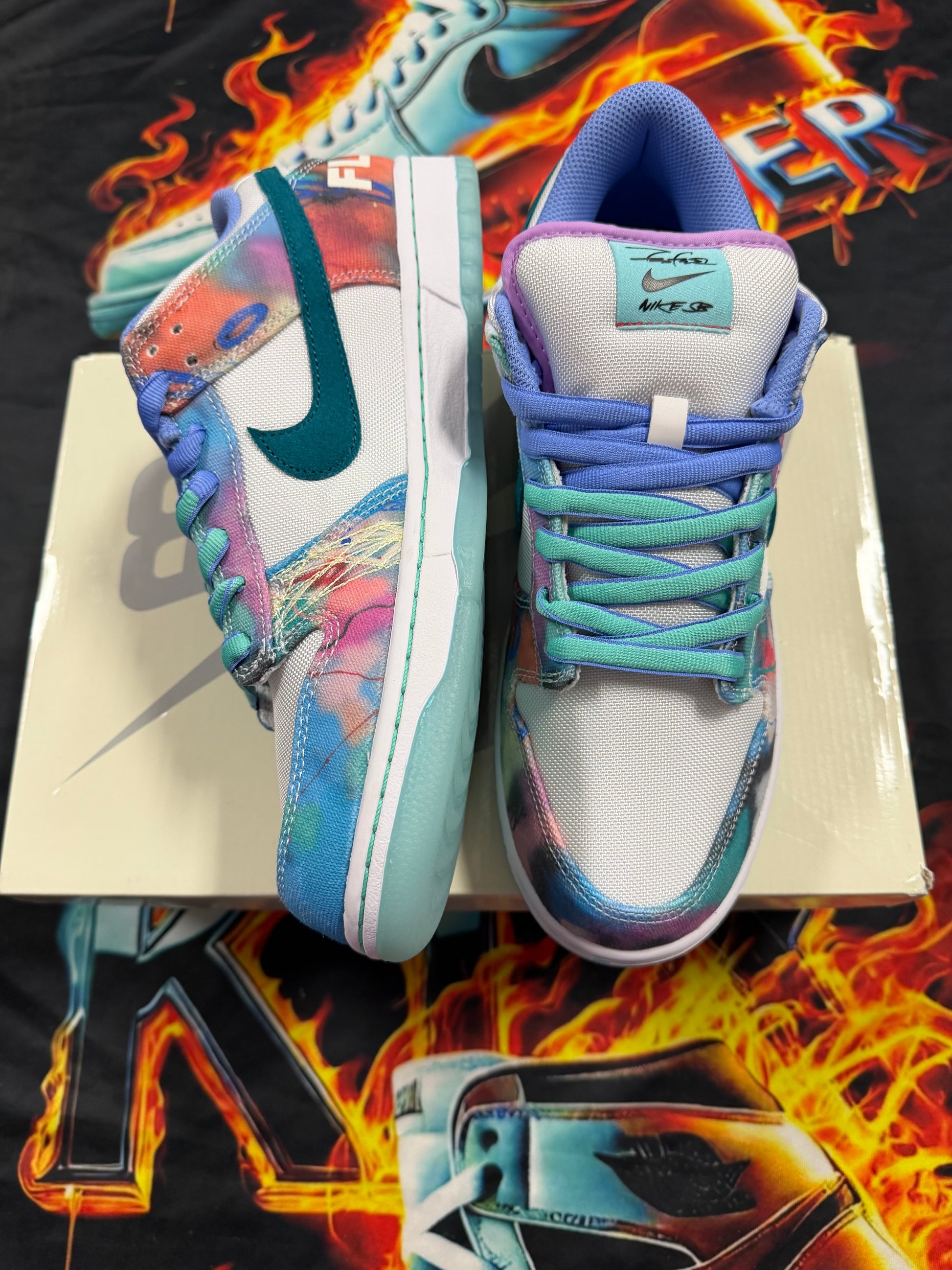 Nike SB Dunk Low Futura Laboratories Bleached Aqua