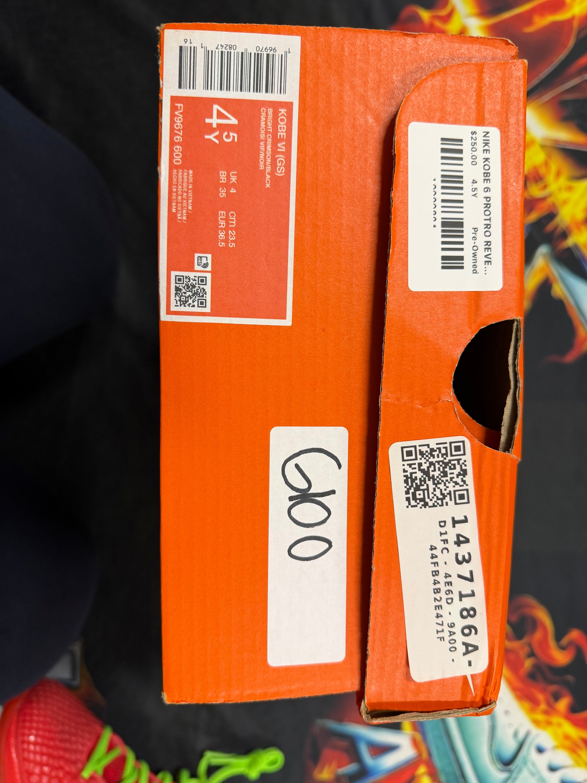 NIKE KOBE 6 PROTRO REVERSE GRINCH (GS)