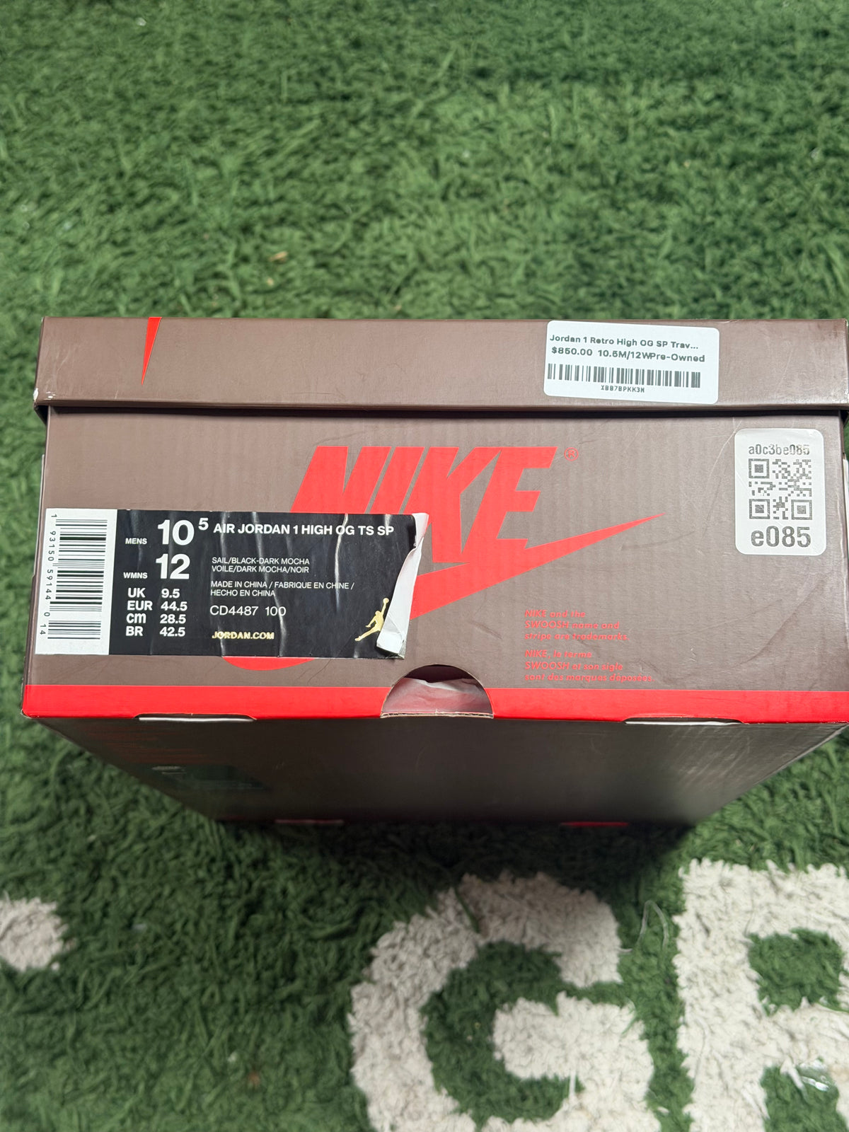 Jordan 1 Retro High OG SP Travis Scott Mocha
