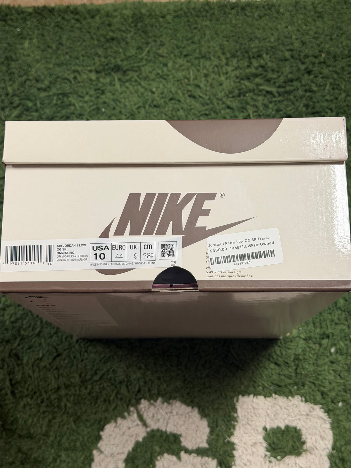 Jordan 1 Retro Low OG SP Travis Scott Velvet Brown