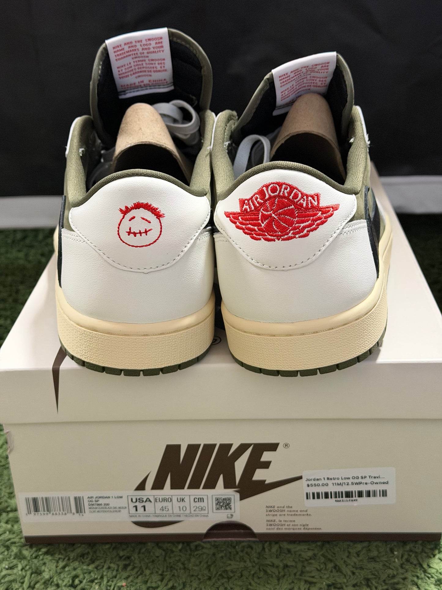 Jordan 1 Retro Low OG SP Travis Scott Medium Olive