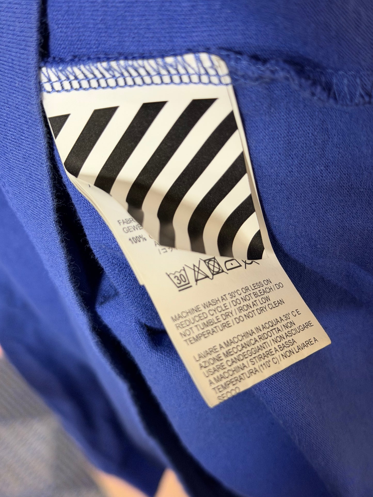 OFFWHITE LONG SLEEVE SHIRT BLUE/ WHITE