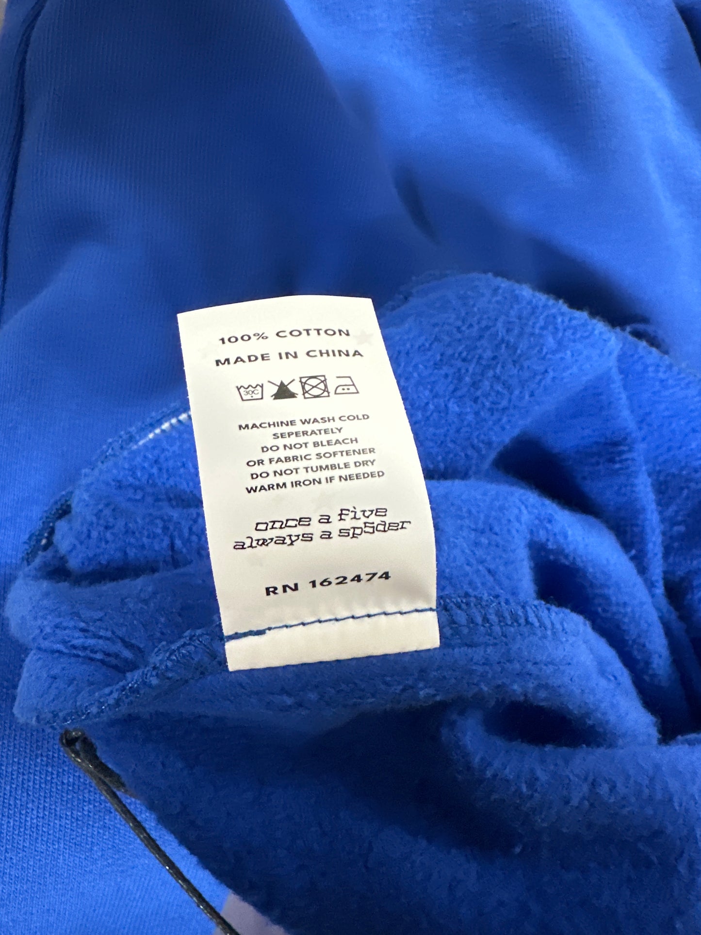 Sp5der Angel Number Sweatpant Blue