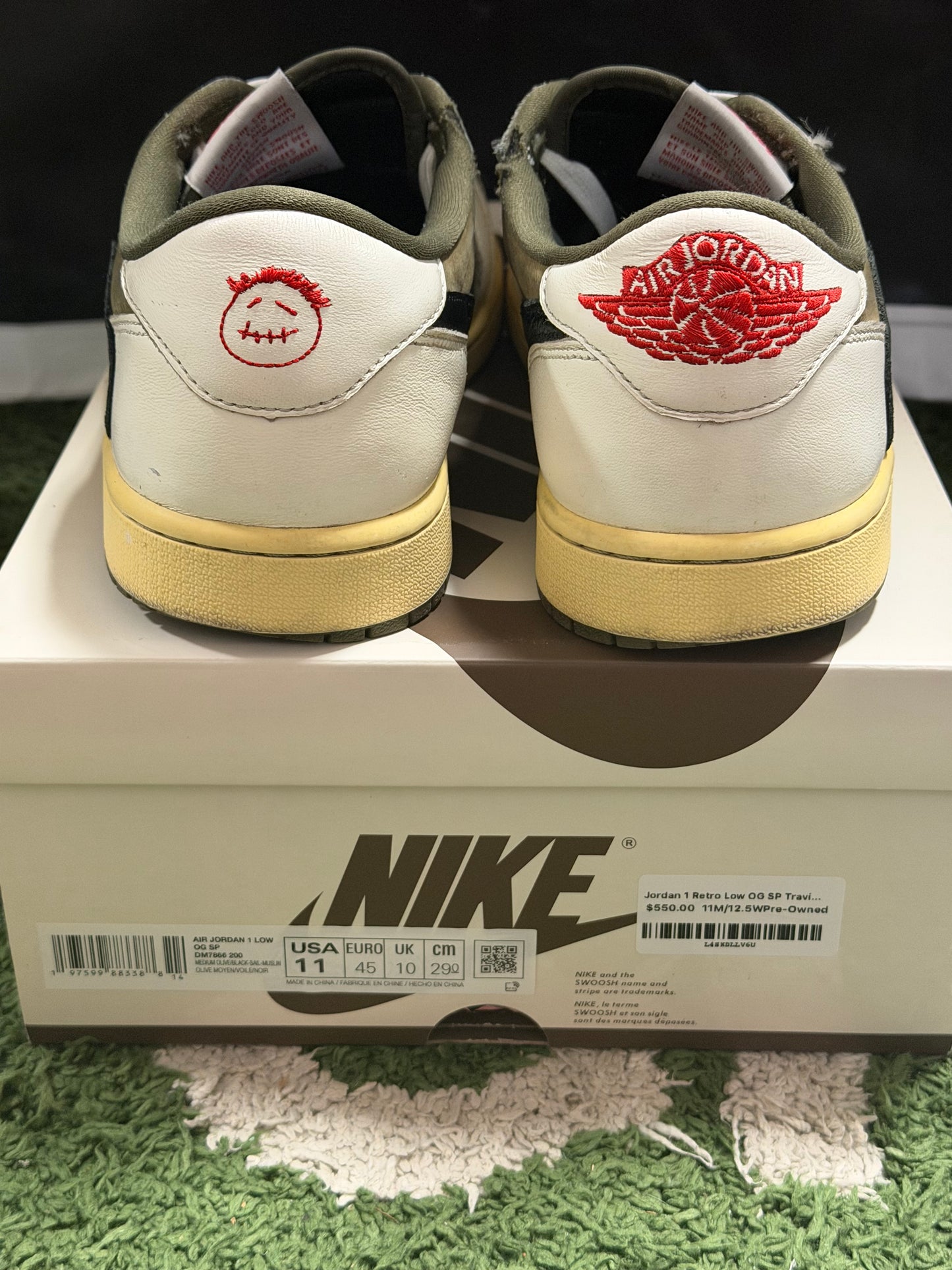 Jordan 1 Retro Low OG SP Travis Scott Medium Olive