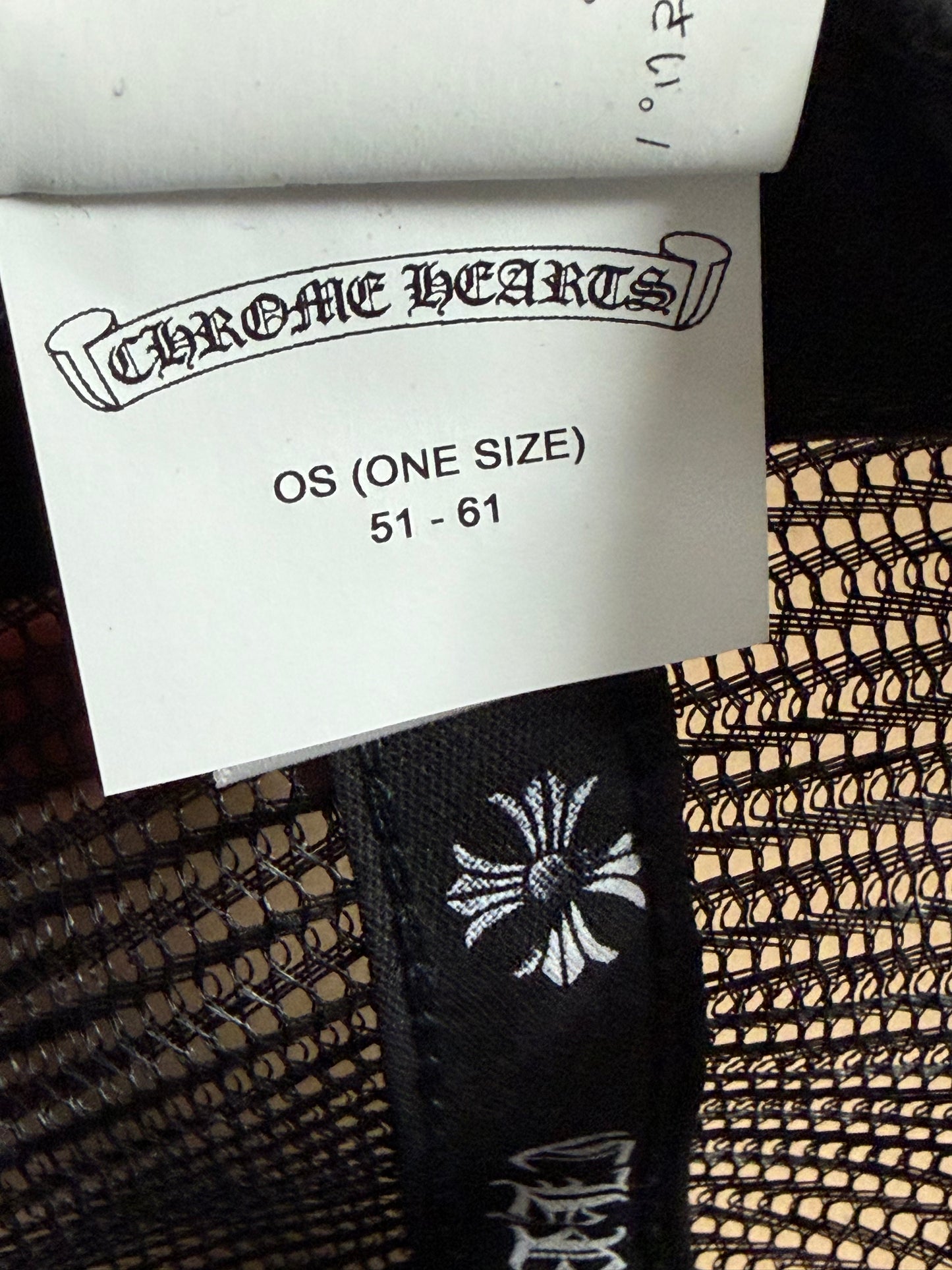 Chrome Hearts CH Las Vegas Trucker Hat Black/Black